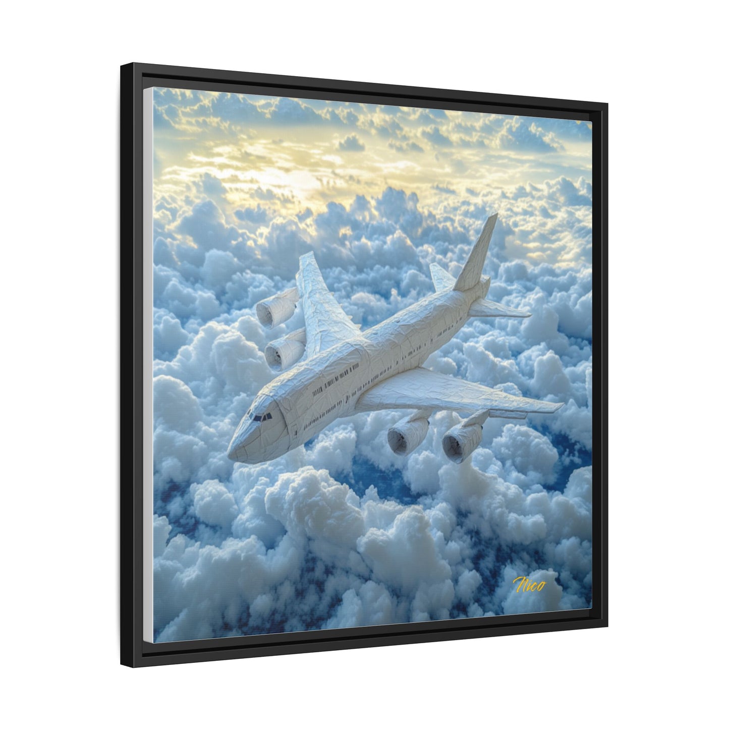 Frequent Flyer Miles Series Print #10 - Black Framed Canvas Print