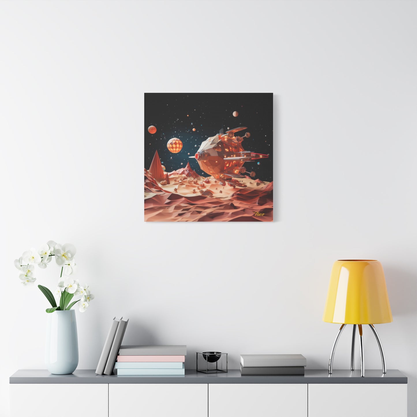 Elons' Dream Series Print #5 - Streched Matte Canvas Print, 1.25" Thick