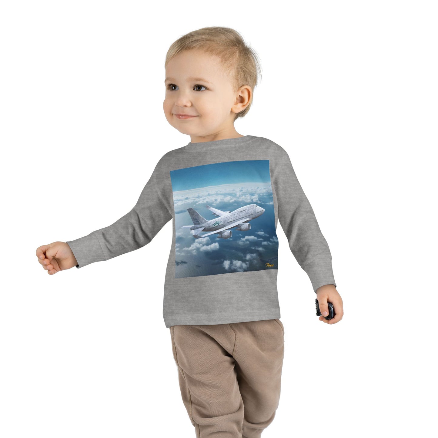 Big Ol' Jet Airliner Series Print #3 Toddler Long Sleeve Tee