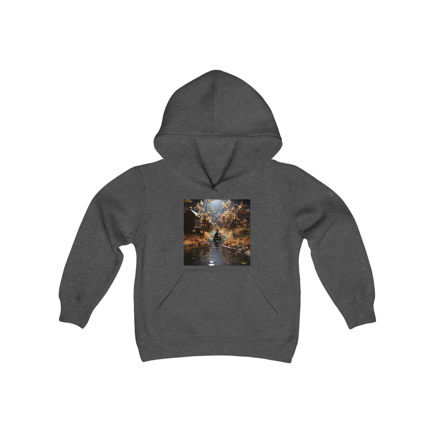 Born On A Bayou Series Print #5 Youth Heavy Blend Hooded Sweatshirt