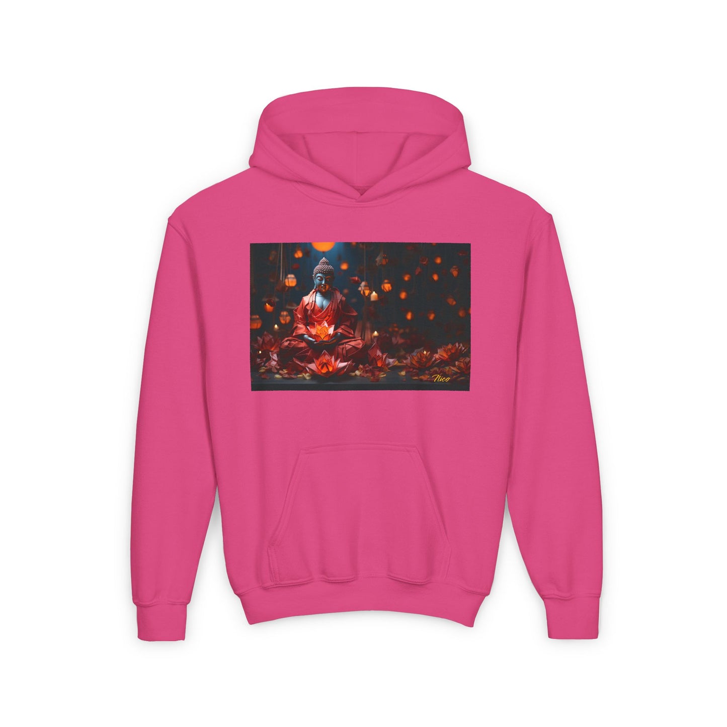 Ascending Buddah Series Print #2 Youth Heavy Blend Hooded Sweatshirt