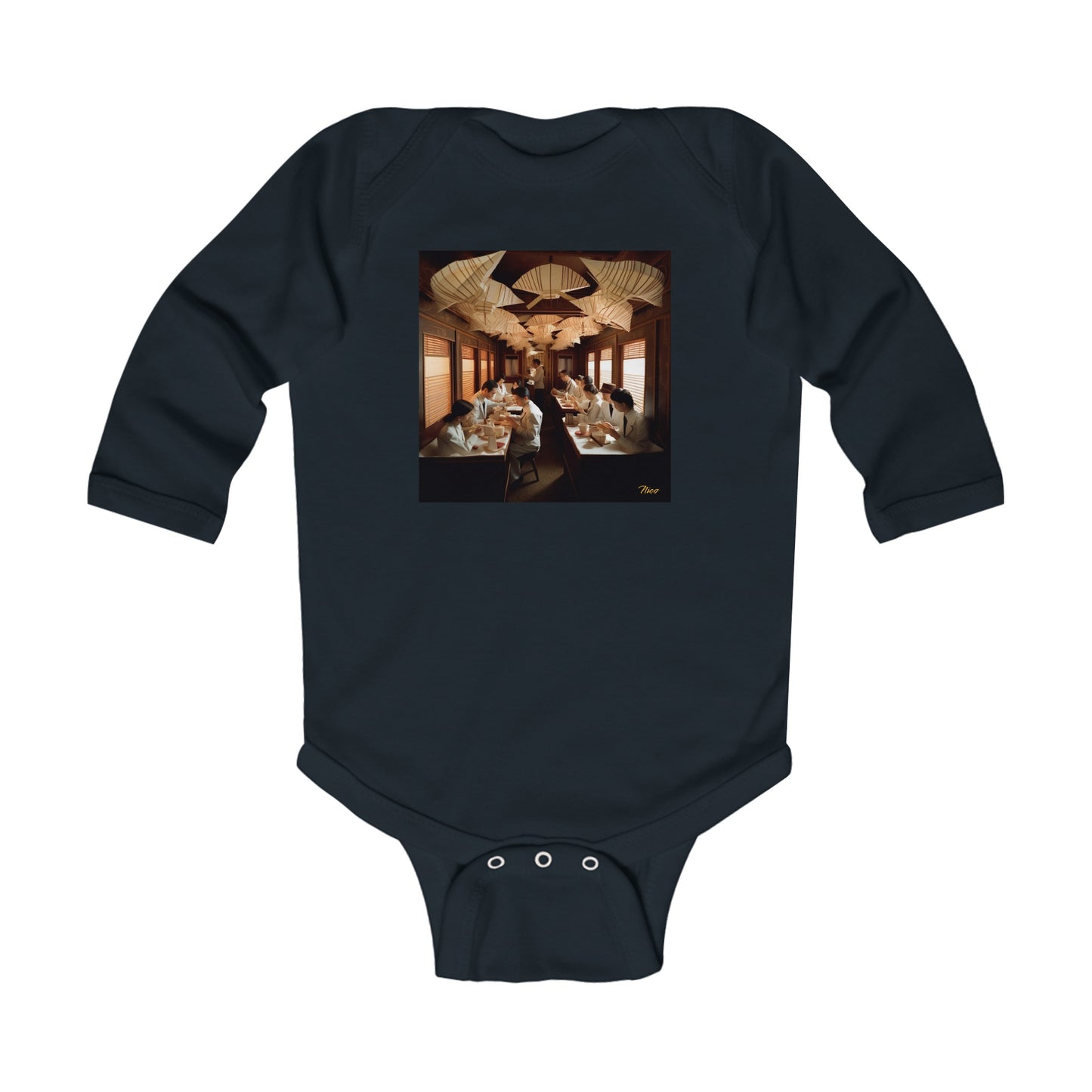 Orient Express Series Print #4 Infant Long Sleeve Bodysuit