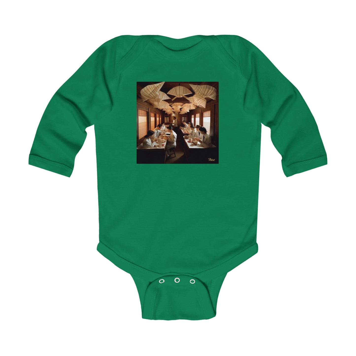 Orient Express Series Print #4 Infant Long Sleeve Bodysuit