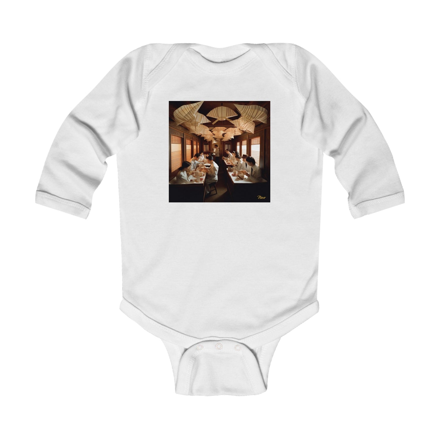 Orient Express Series Print #4 Infant Long Sleeve Bodysuit