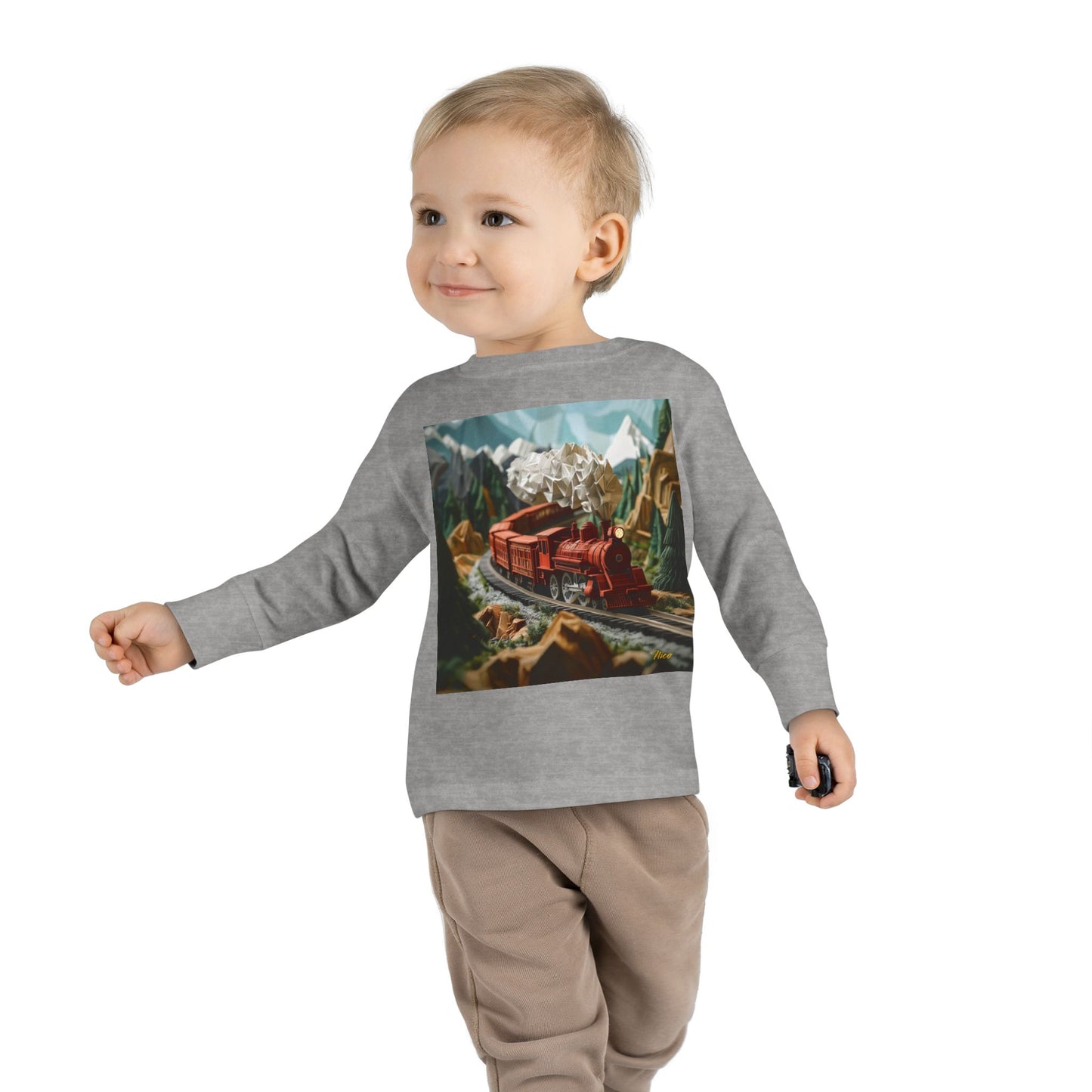 Orient Express Series Print #3 Toddler Long Sleeve Tee