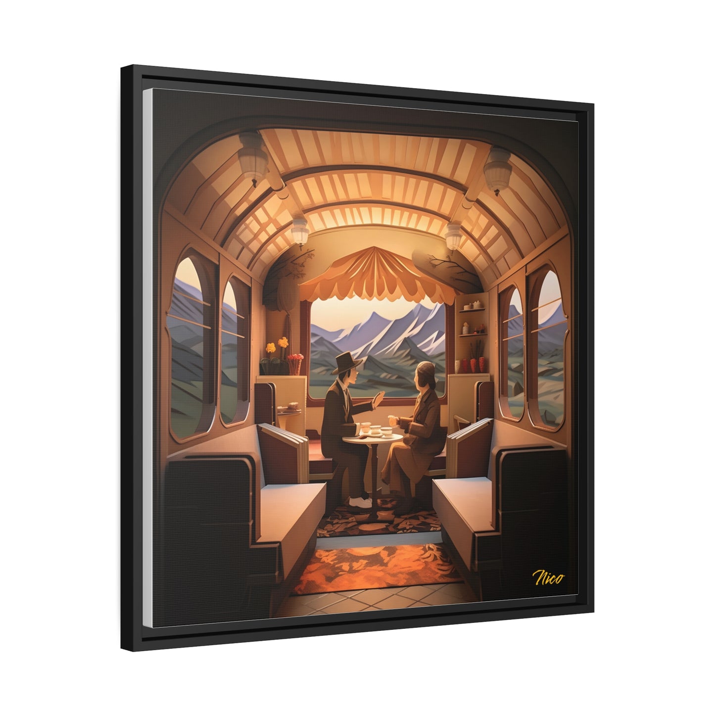 Orient Express Series Print #10 - Black Framed Canvas Print