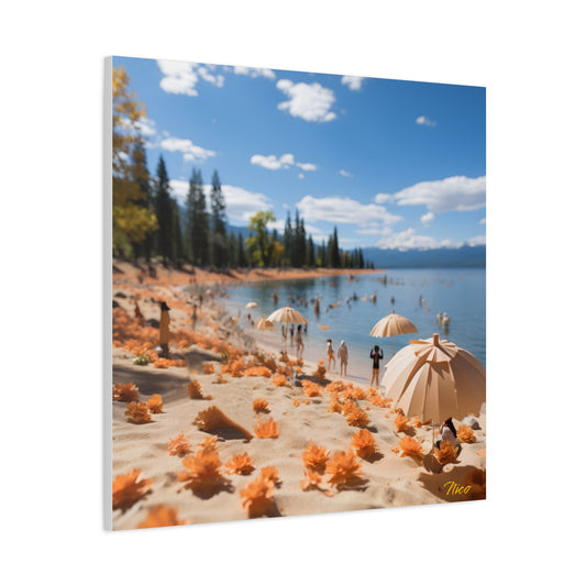 Mountain Lake Series Print #8 - Streched Matte Canvas Print, 1.25" Thick