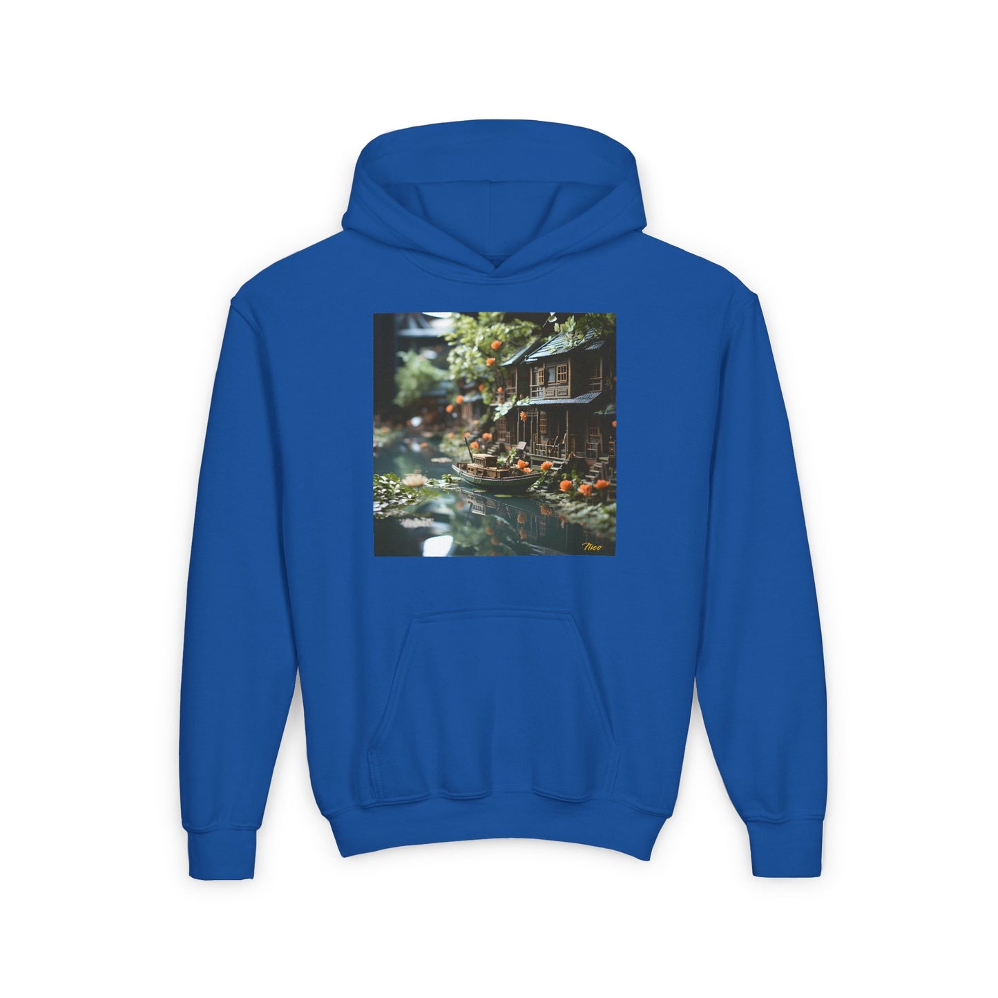 Born On A Bayou Series Print #9 Youth Heavy Blend Hooded Sweatshirt