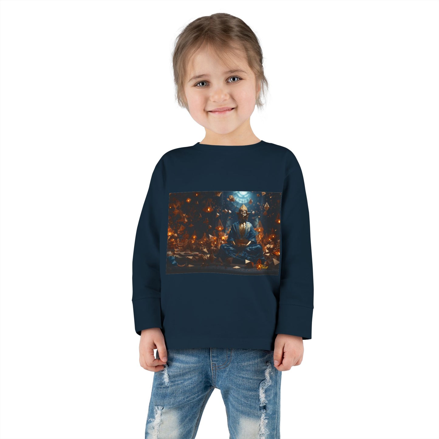 Ascending Buddha Series Print #1 Toddler Long Sleeve Tee