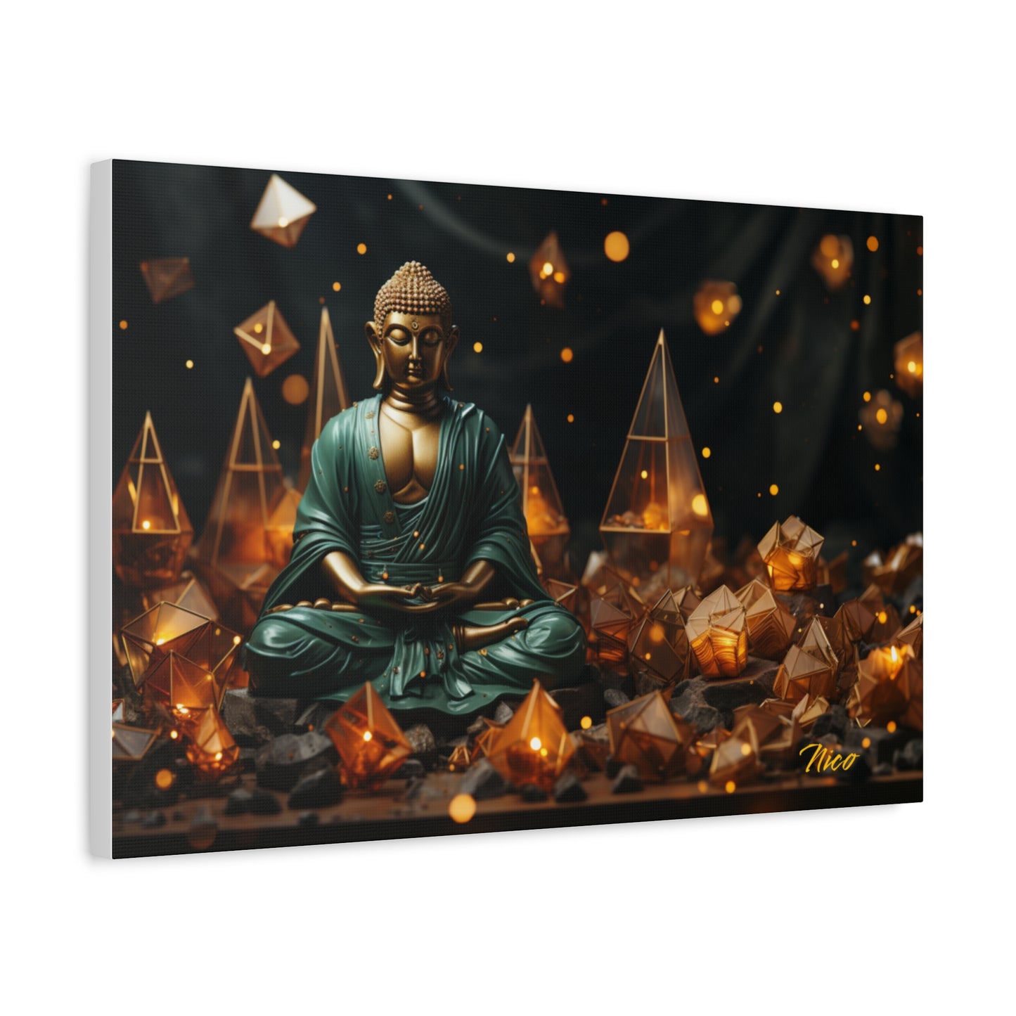 Ascending Buddha Series Print #4 - Streched Matte Canvas Print, 1.25" Thick