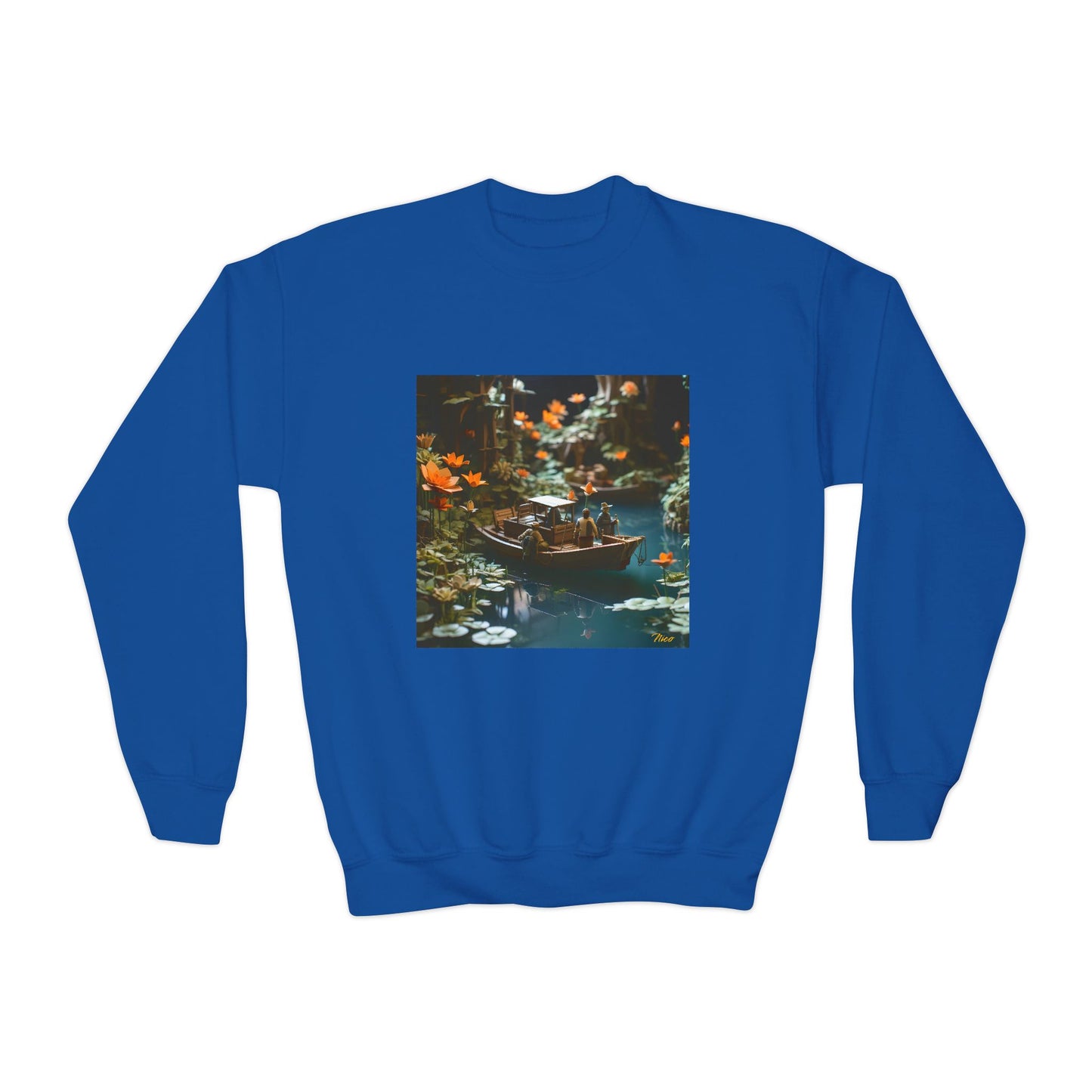 Born On A Bayou Series Print #4 Youth Crewneck Sweatshirt