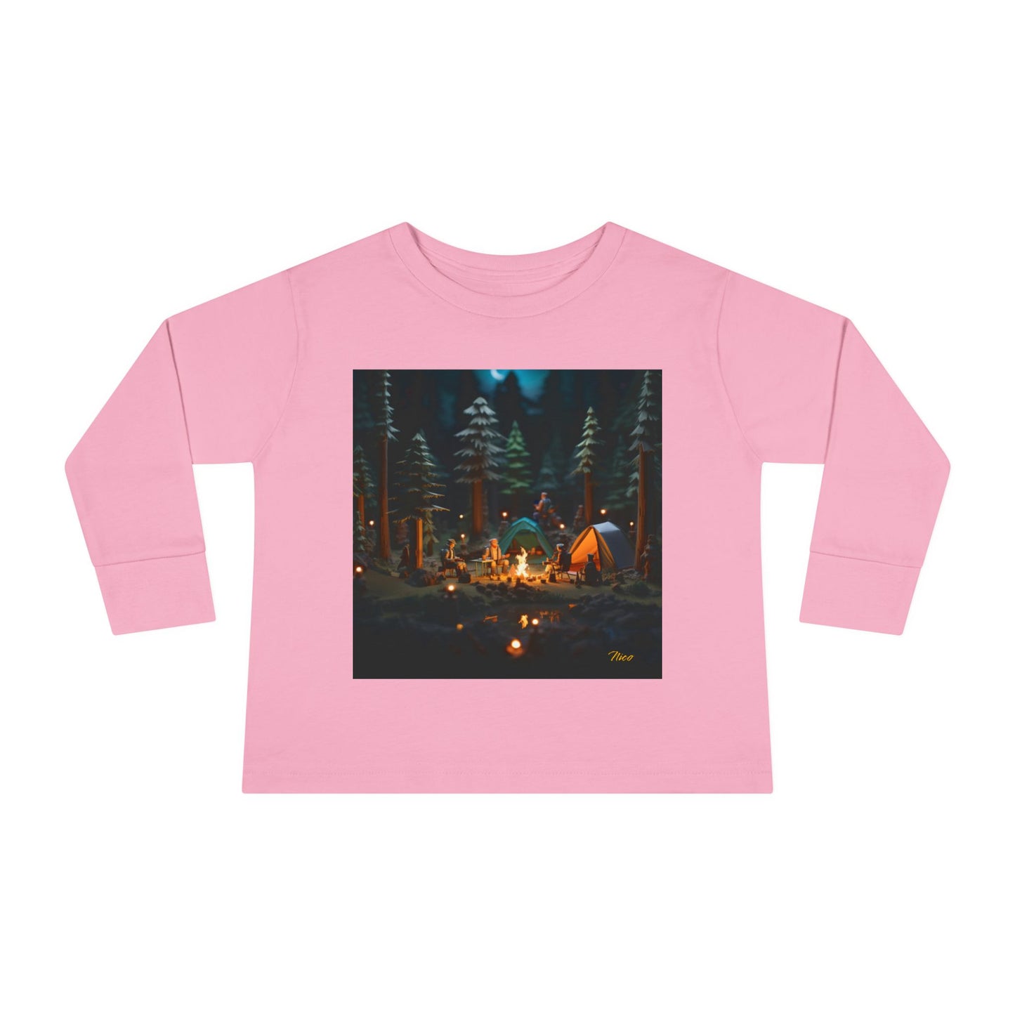 Under The Starry Skies Series Print #3 Toddler Long Sleeve Tee