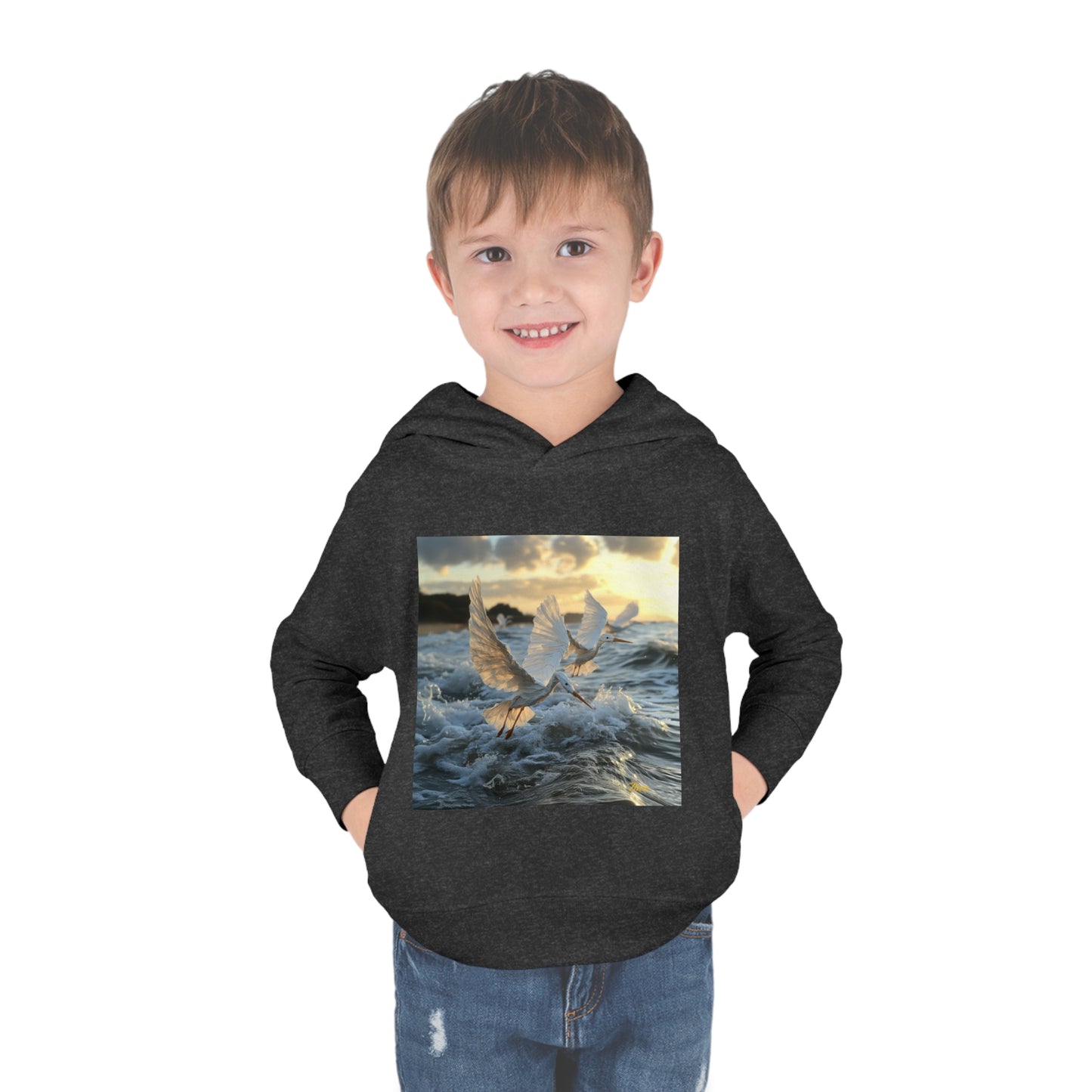 By The Seaside Series Print #10 Toddler Pullover Fleece Hoodie