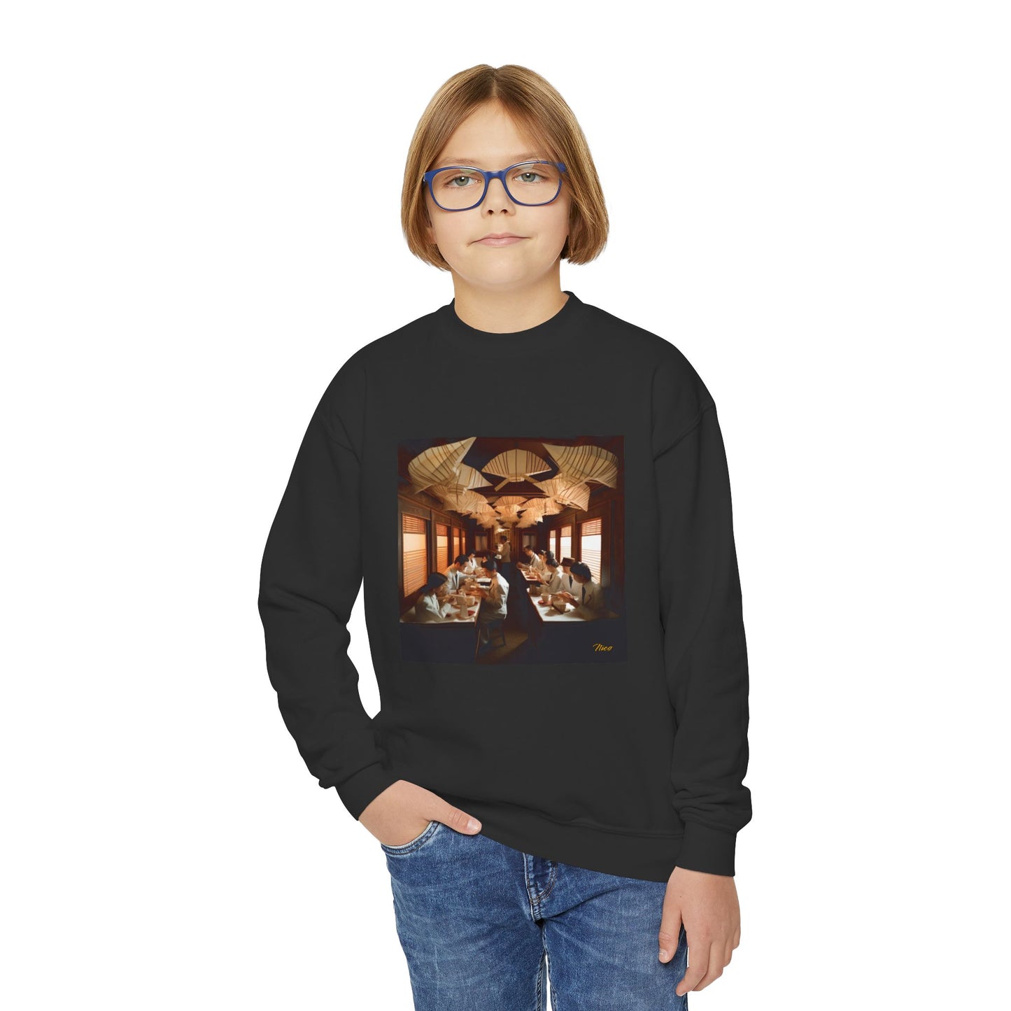 Orient Express Series Print #4 Youth Crewneck Sweatshirt