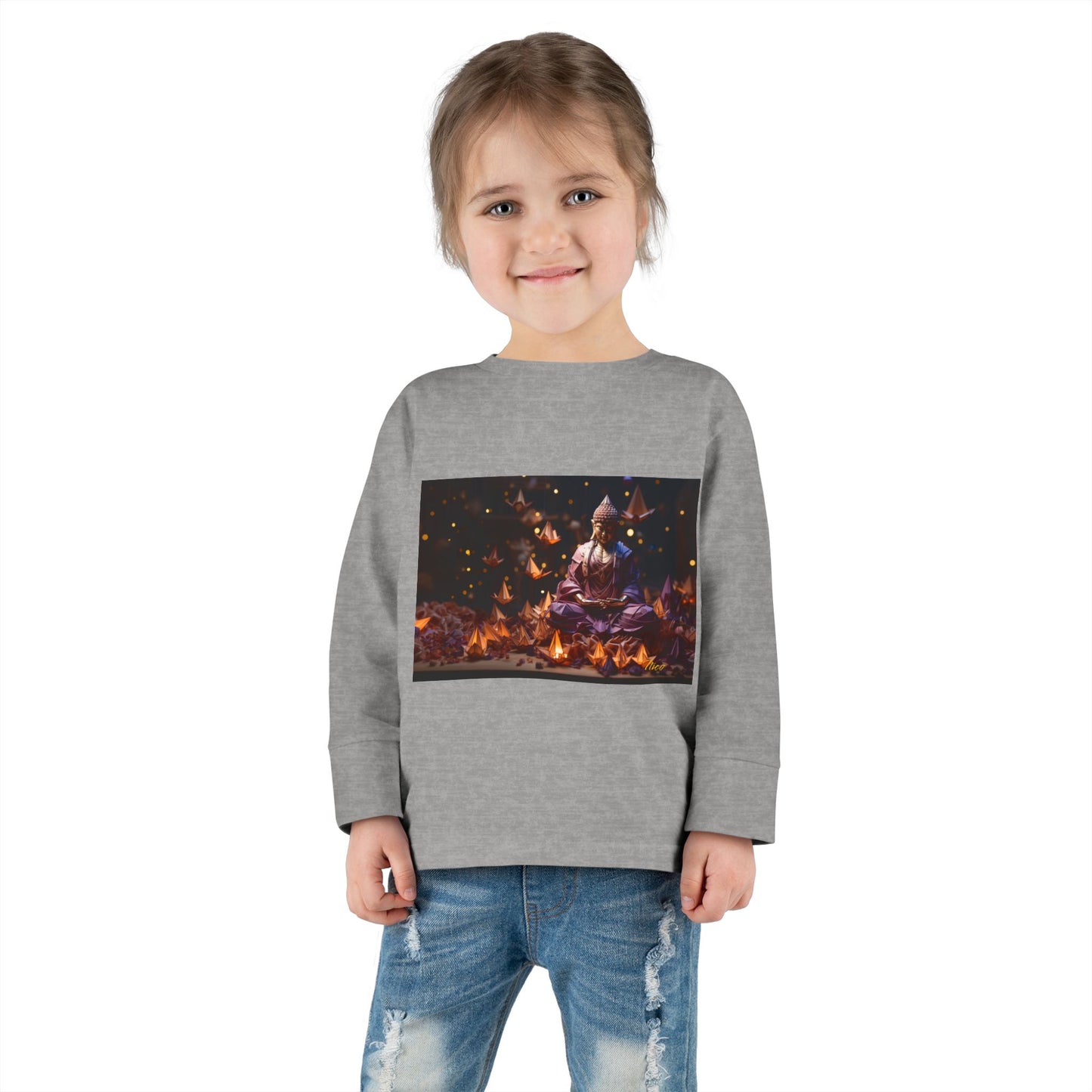 Ascending Buddha Series Print #6 Toddler Long Sleeve Tee