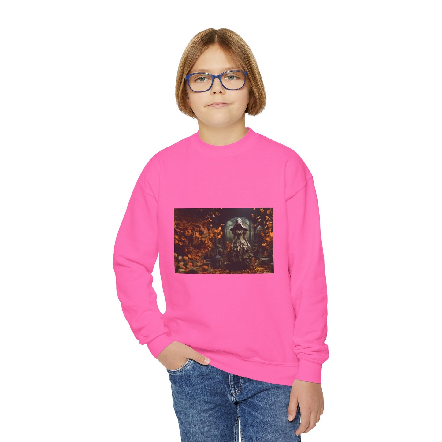 Halloween 2024 Series Print #7 Youth Crewneck Sweatshirt