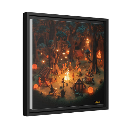 Campfire Series Print #4 - Black Framed Canvas Print