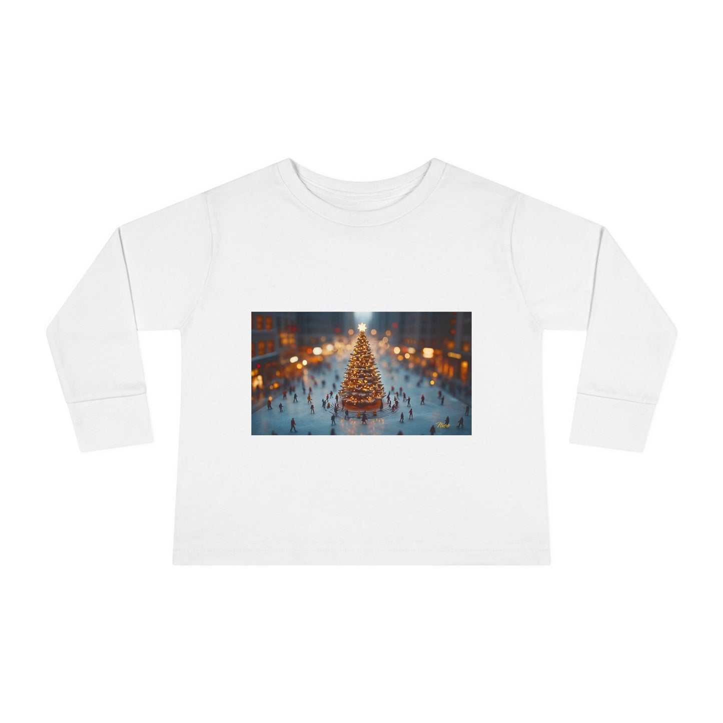 Chirstmas 2024 Series Print #7 Toddler Long Sleeve Tee