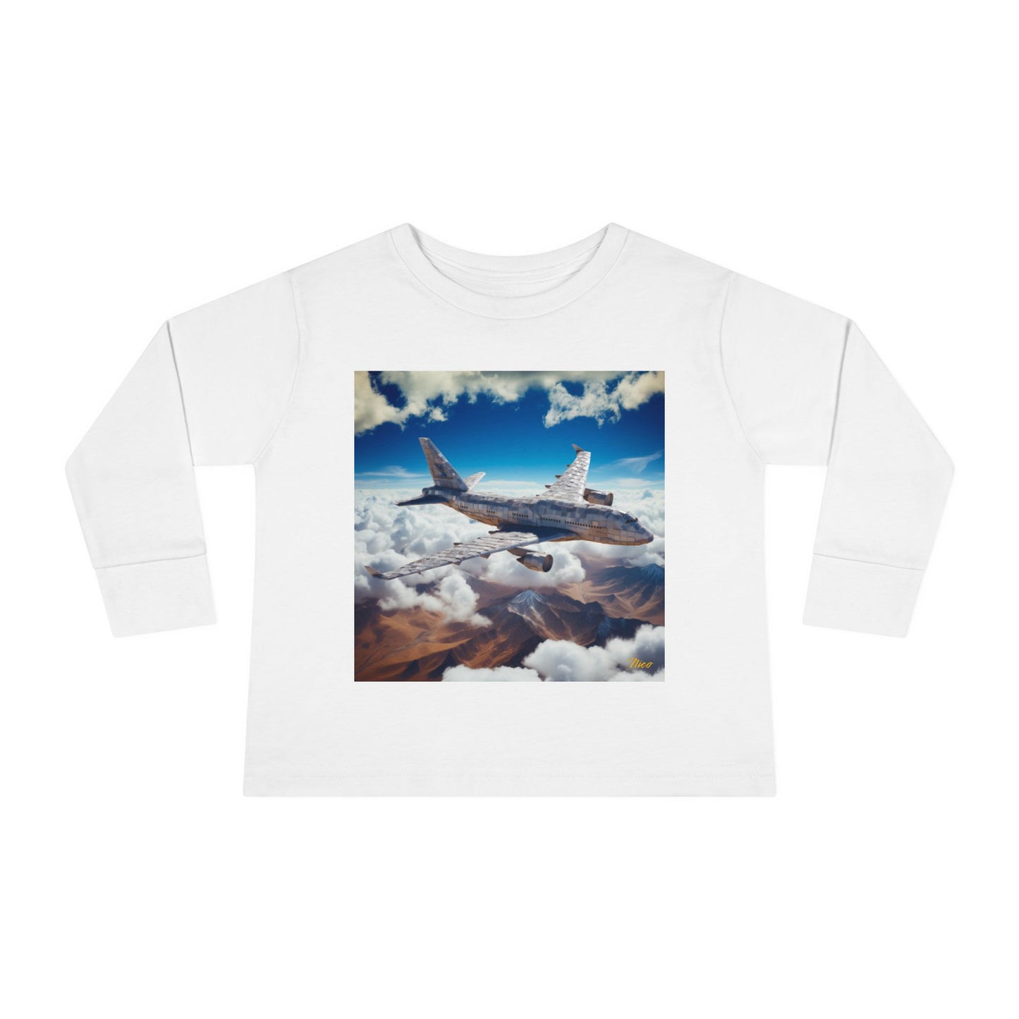 Big Ol' Jet Airliner Series Print #9 Toddler Long Sleeve Tee