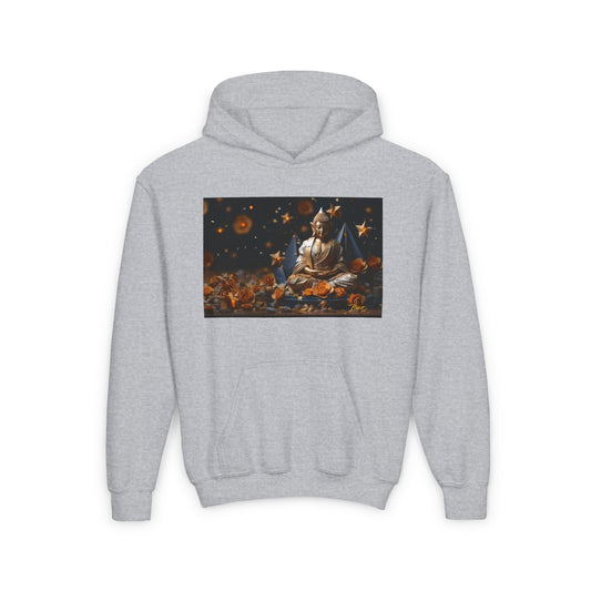 Ascending Buddah Series Print #5 Youth Heavy Blend Hooded Sweatshirt