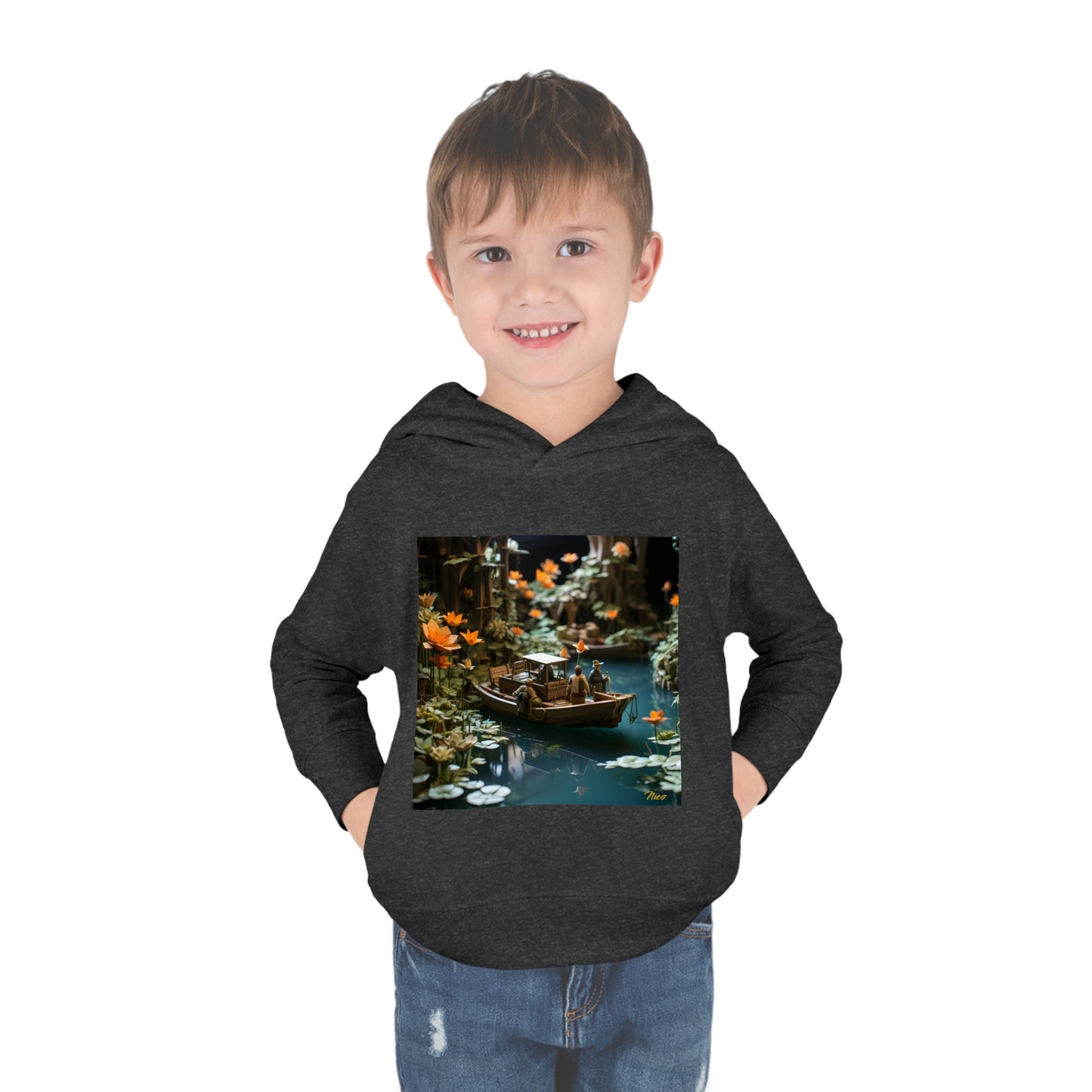 Born On A Bayou Series Print #4 Toddler Pullover Fleece Hoodie