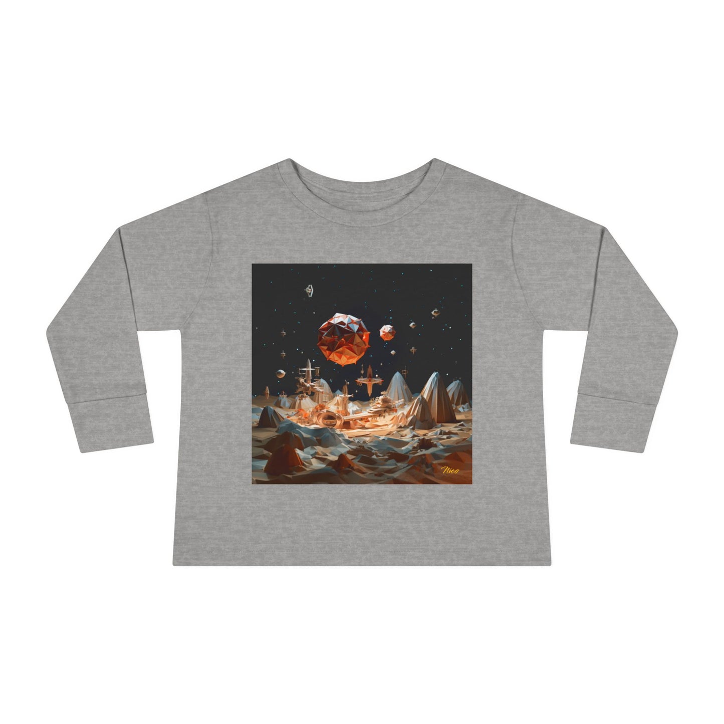 Elons' Dream Series Print #7 Toddler Long Sleeve Tee