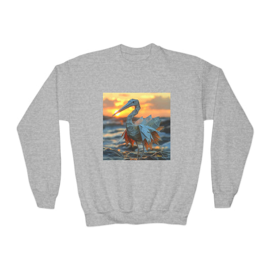 By The Seaside Series Print #1 Youth Crewneck Sweatshirt