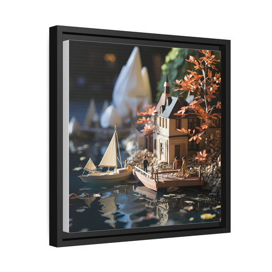 On The Docks By The Bay Series Print #9 - Black Framed Canvas Print