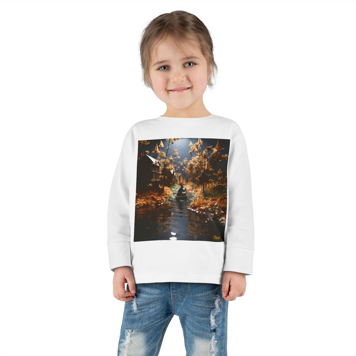 Born On A Bayou Series Print #5 Toddler Long Sleeve Tee