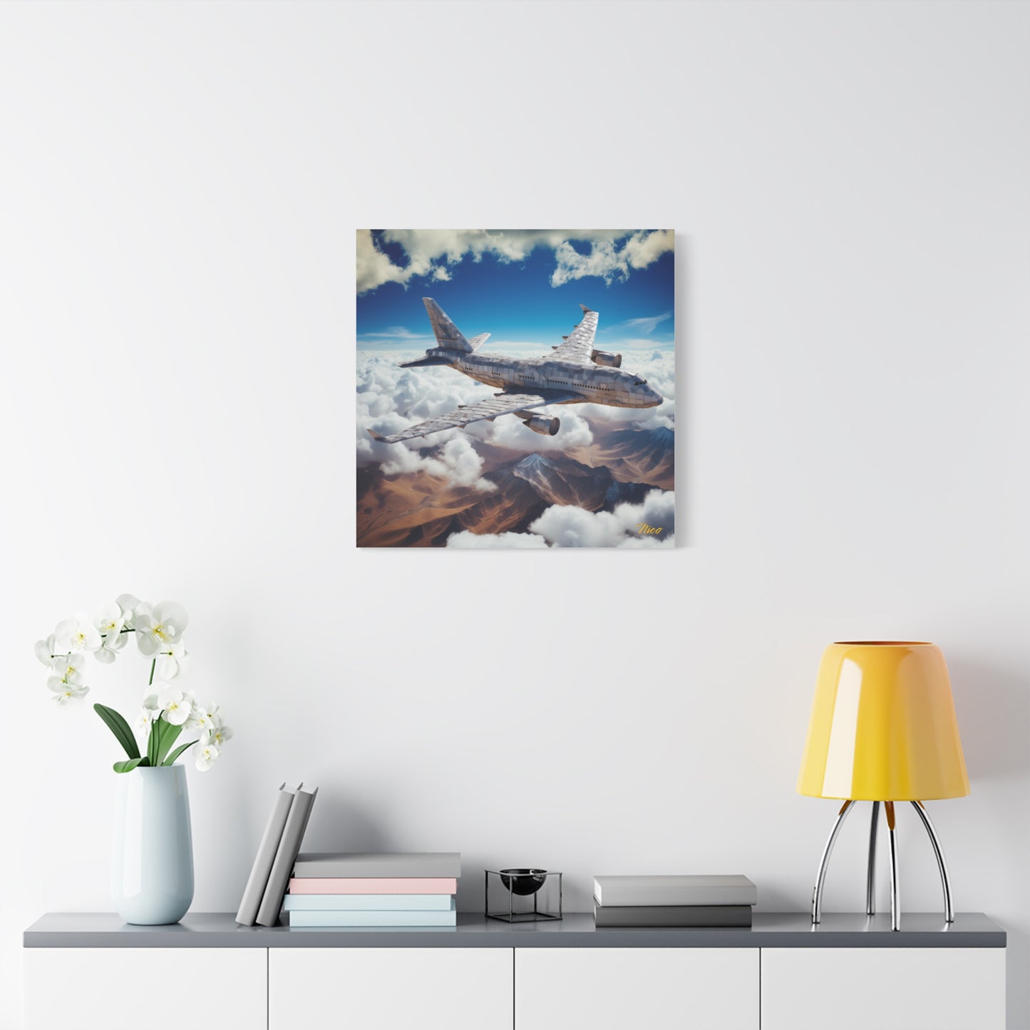 Frequent Flyer Miles Series Print #9 - Streched Matte Canvas Print, 1.25" Thick