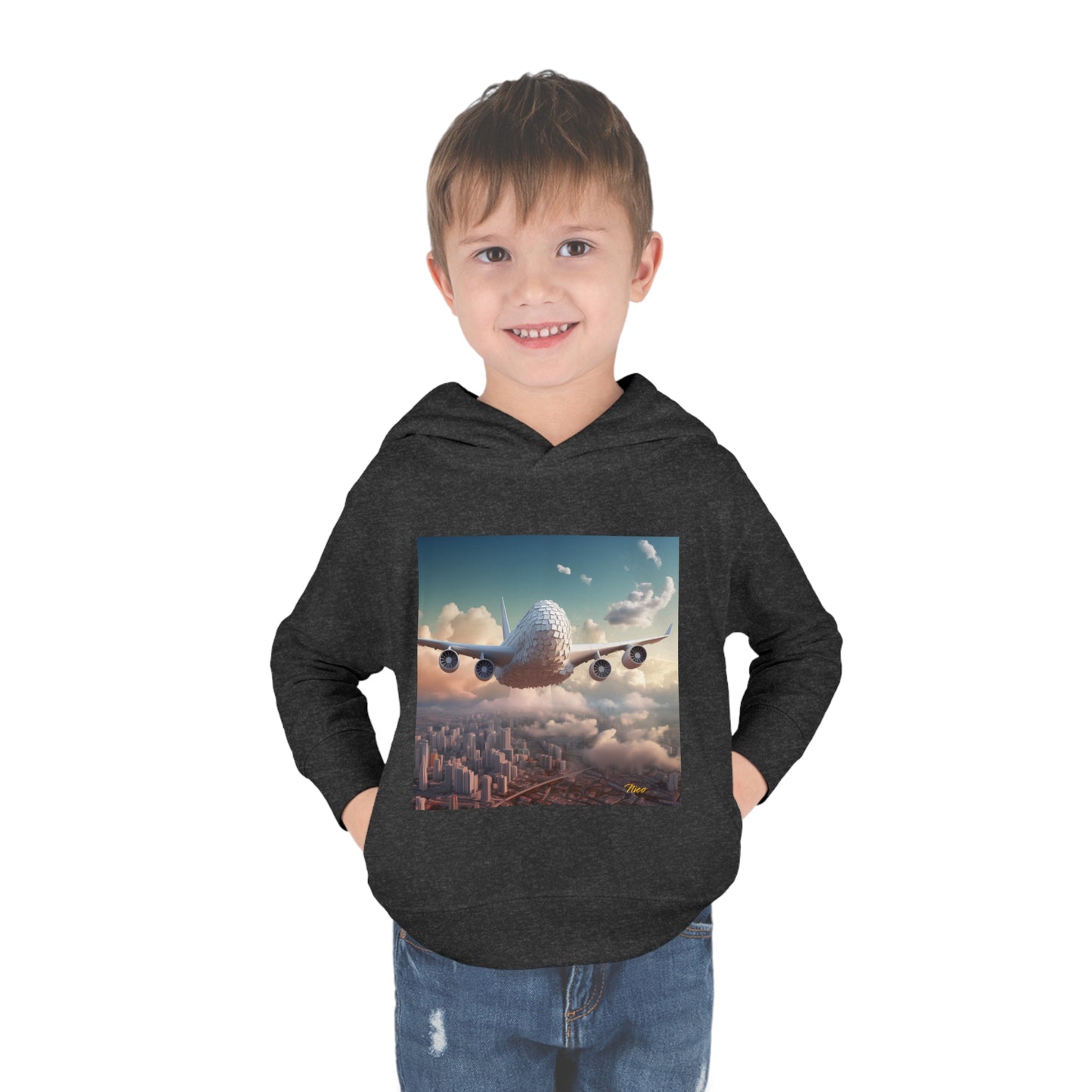 Frequent Flyer Miles Series Print #1 Toddler Pullover Fleece Hoodie