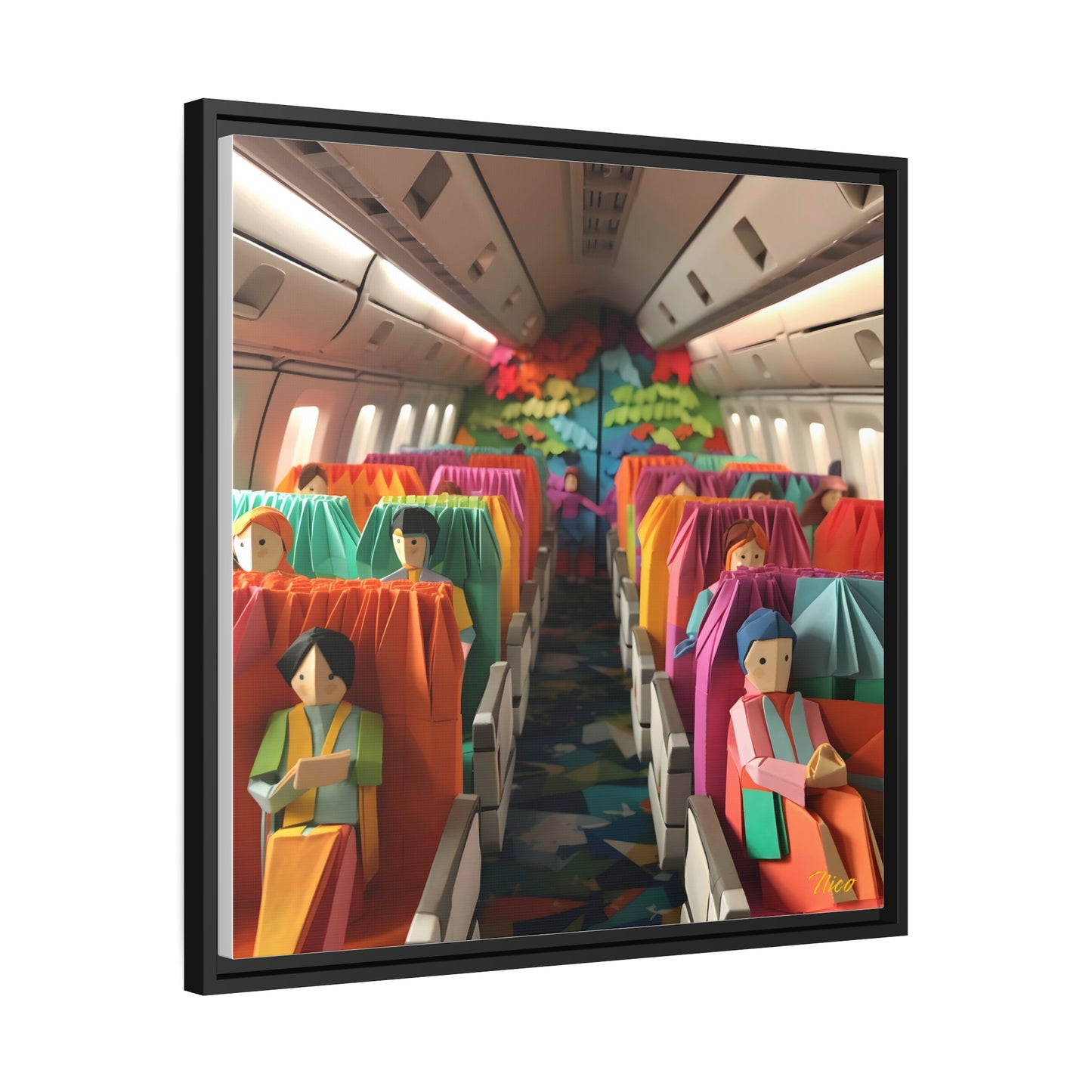 Frequent Flyer Miles Series Print #2 - Black Framed Canvas Print