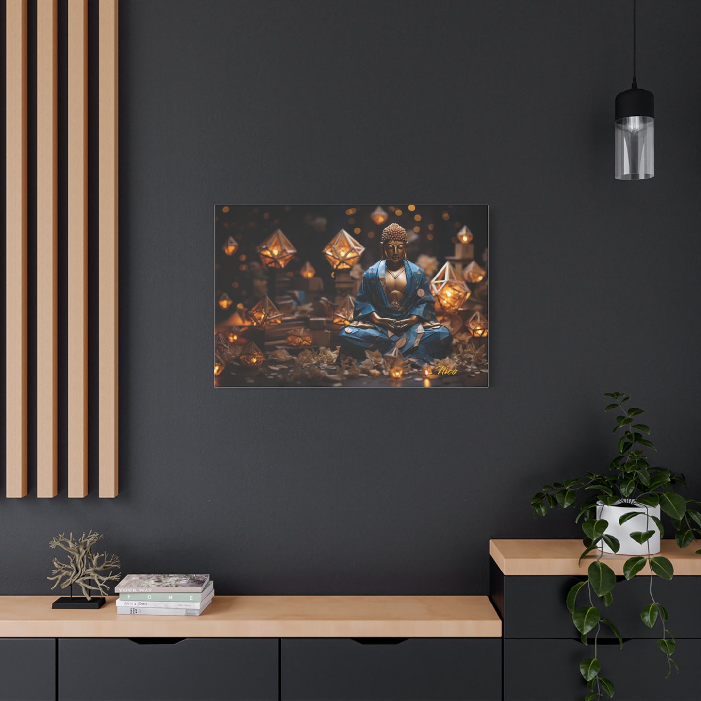 Ascending Buddha Series Print #3 - Streched Matte Canvas Print, 1.25" Thick