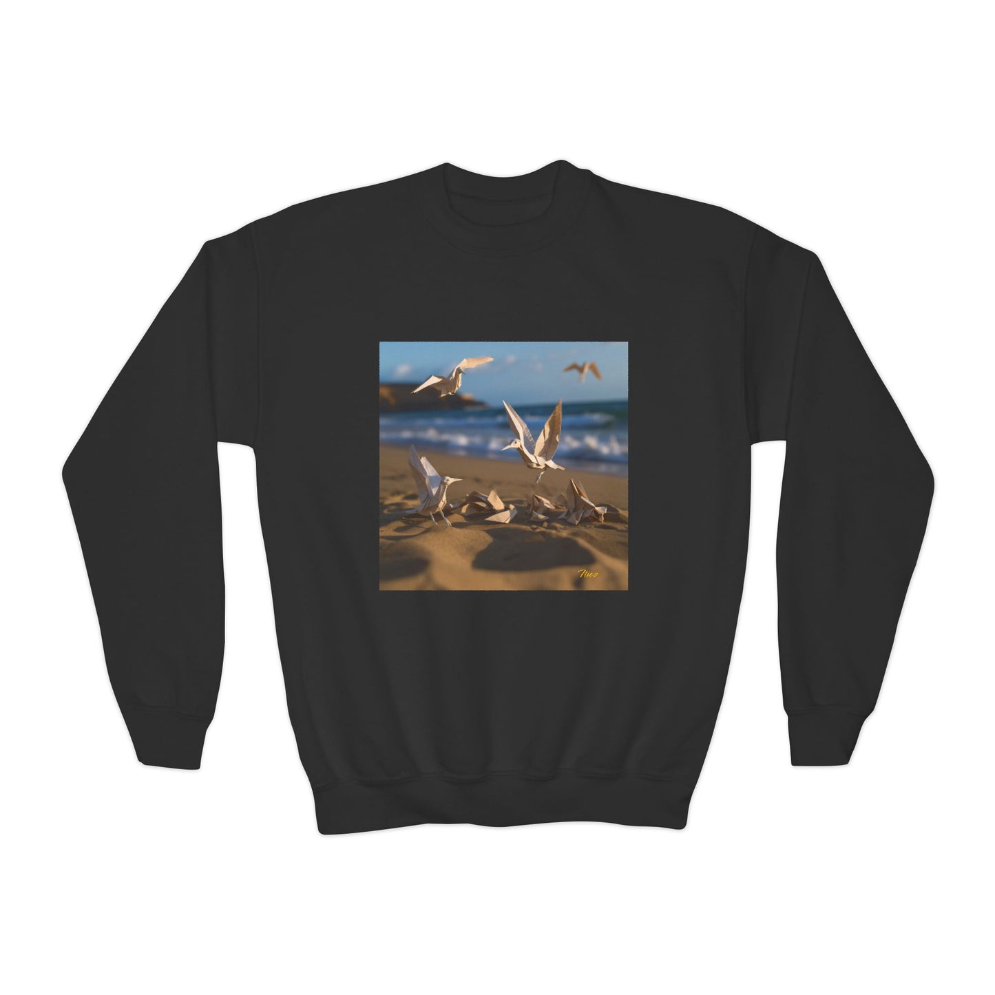 By The Seaside Series Print #7 Youth Crewneck Sweatshirt