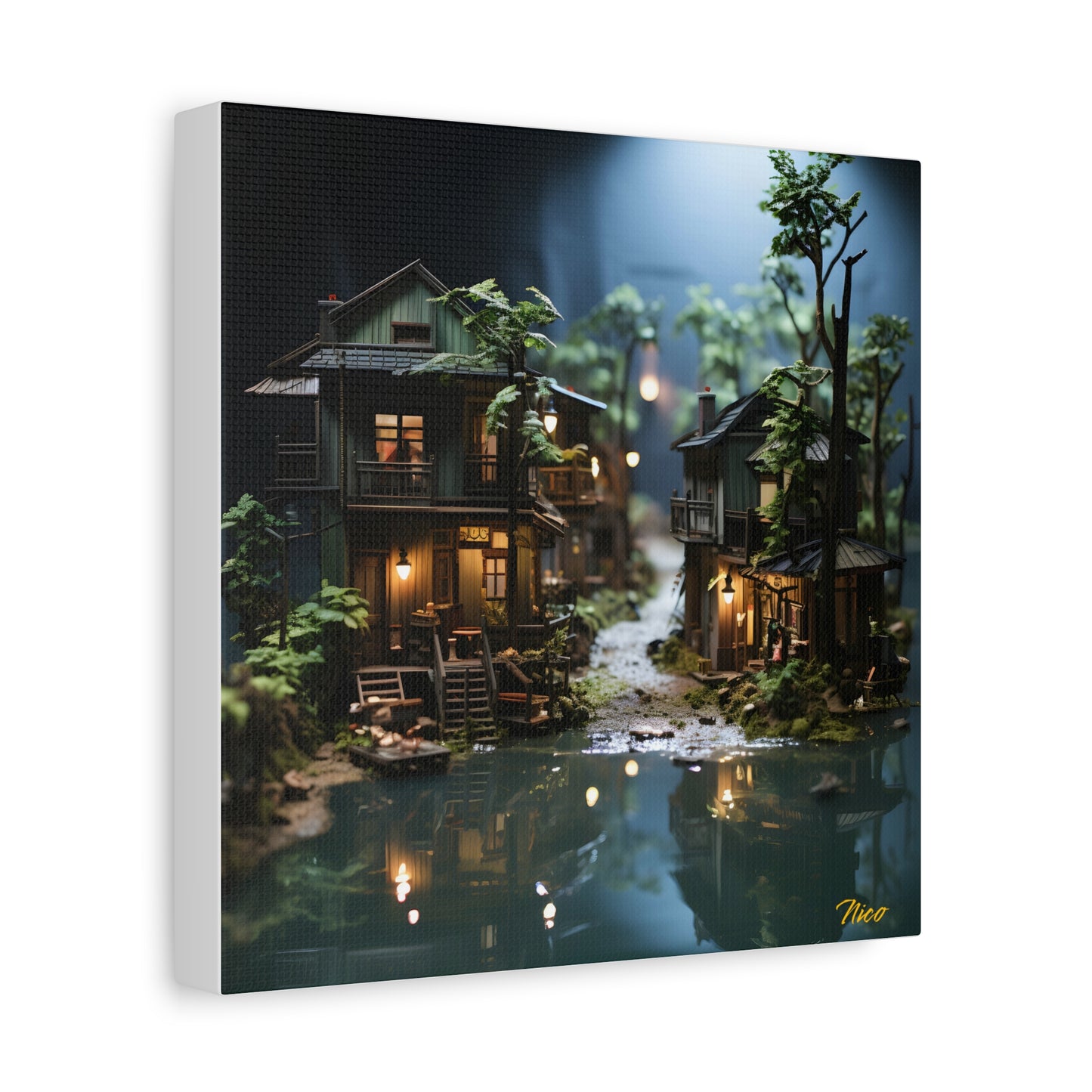 Born On A Bayou Print #3 - Streached Matte Canvas Print, 1.25" Thick