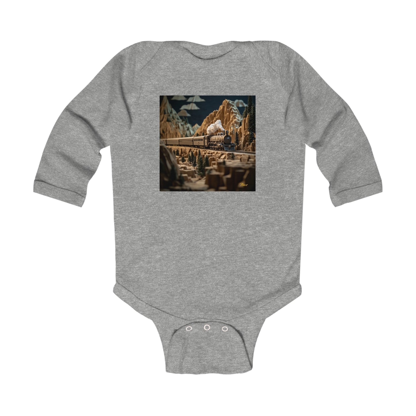 Orient Express Series Print #9 Infant Long Sleeve Bodysuit