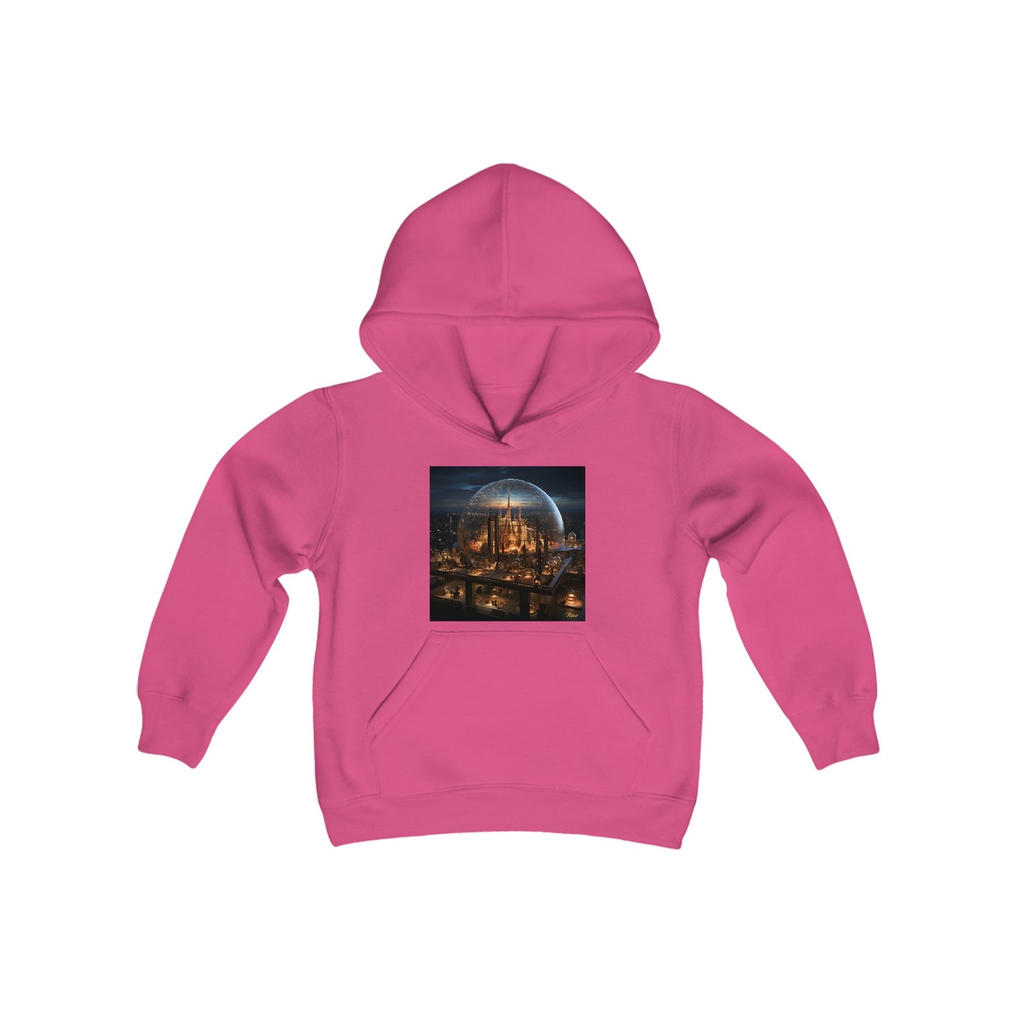 Elons' Dream Series Print #10 Youth Heavy Blend Hooded Sweatshirt