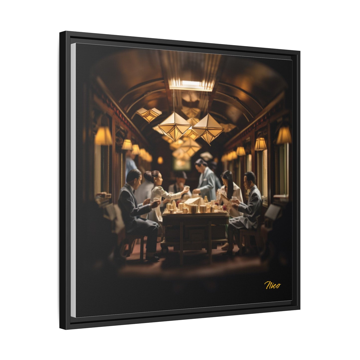 Orient Express Series Print #6 - Black Framed Canvas Print