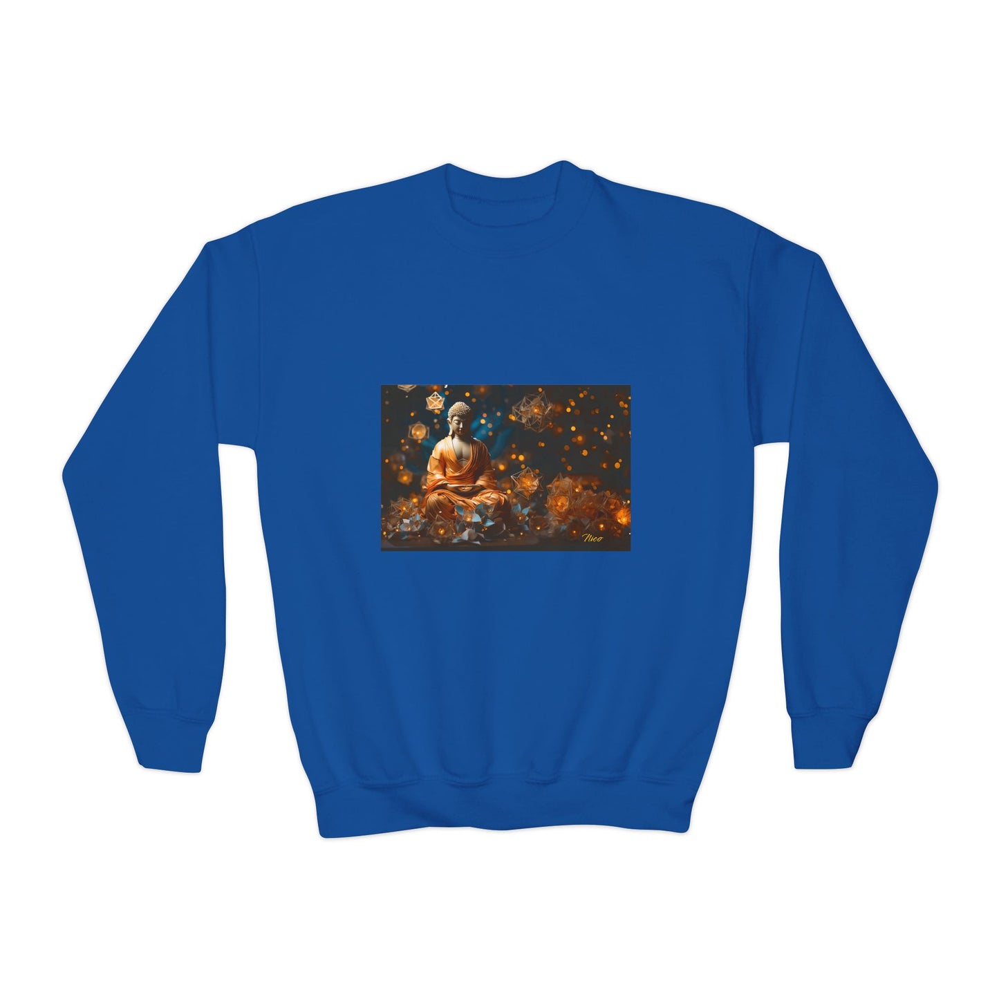 Ascending Buddah Series Print #7 Youth Crewneck Sweatshirt