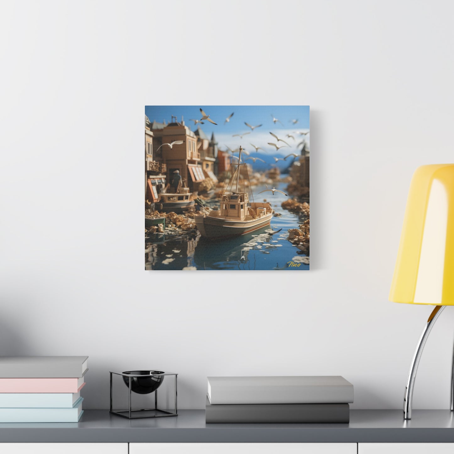 On The Docks By The Bay Series Print #3 - Streched Matte Canvas Print, 1.25" Thick