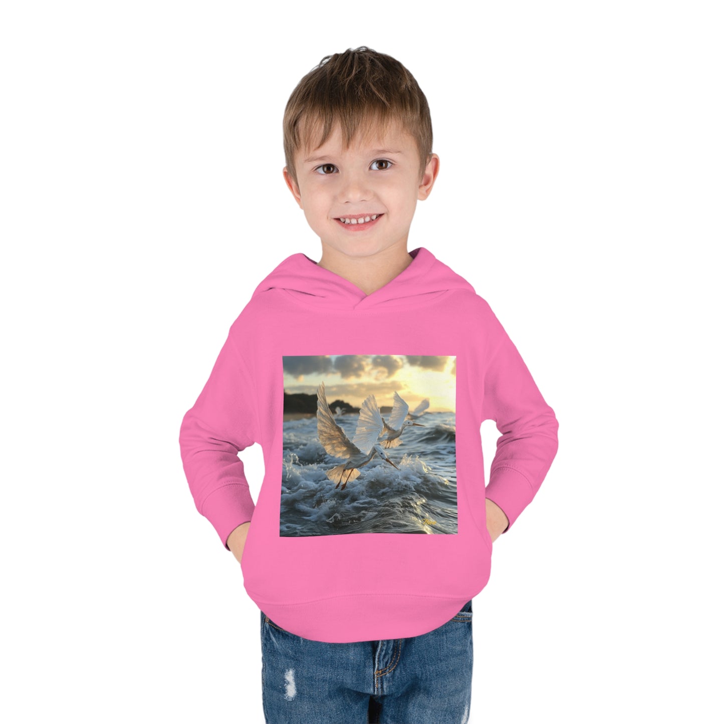 By The Seaside Series Print #10 Toddler Pullover Fleece Hoodie