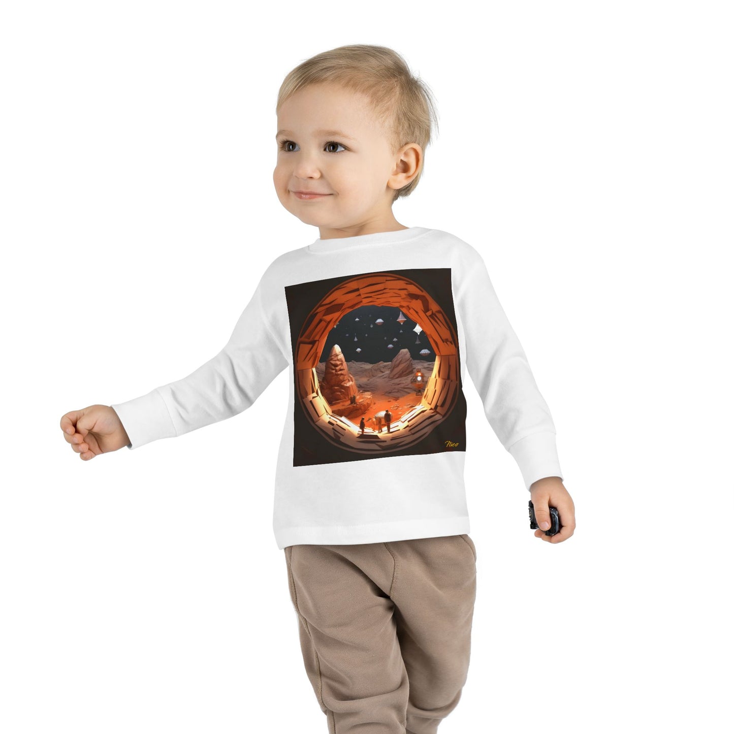 Elons' Dream Series Print #4 Toddler Long Sleeve Tee