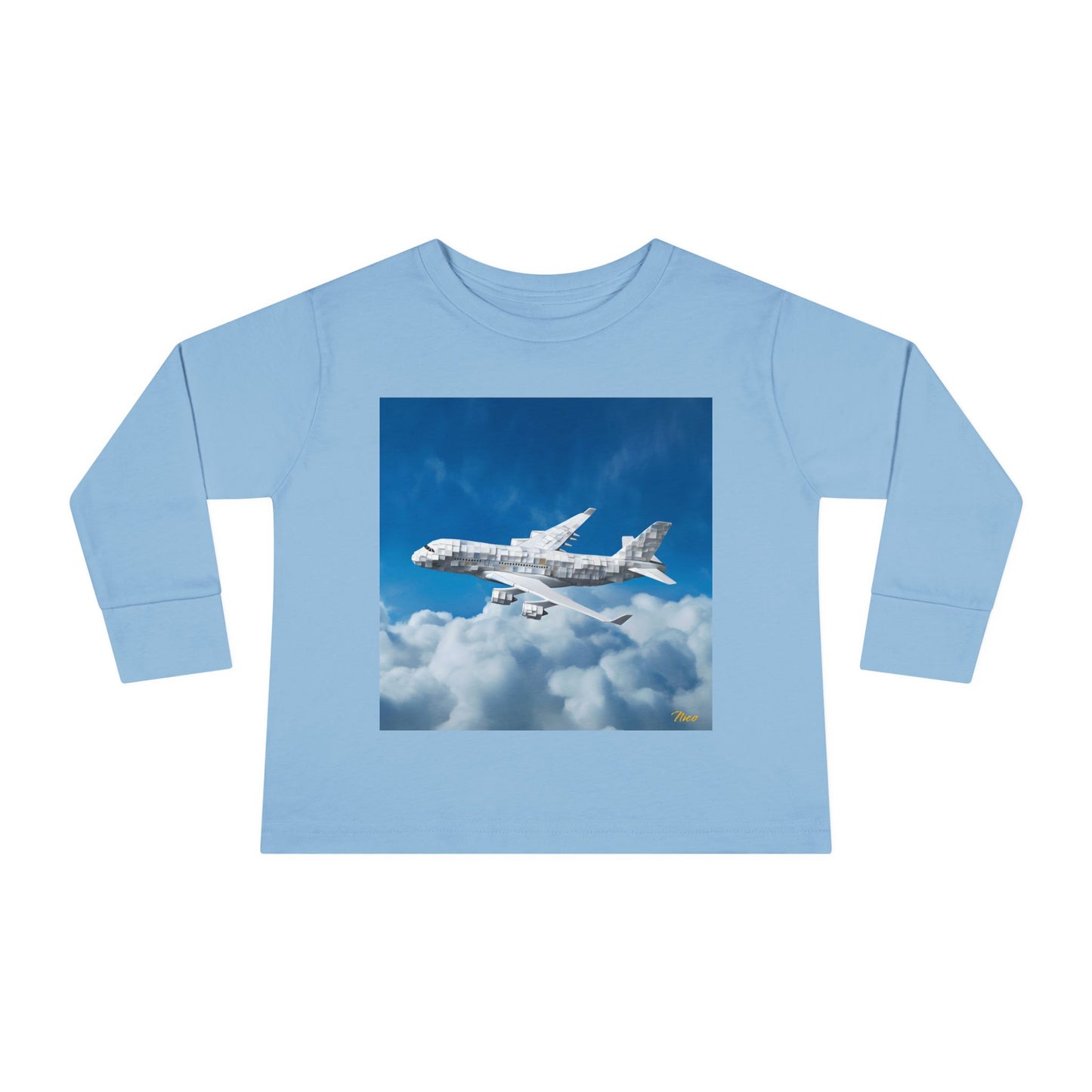 Big Ol' Jet Airliner Series Print #5 Toddler Long Sleeve Tee