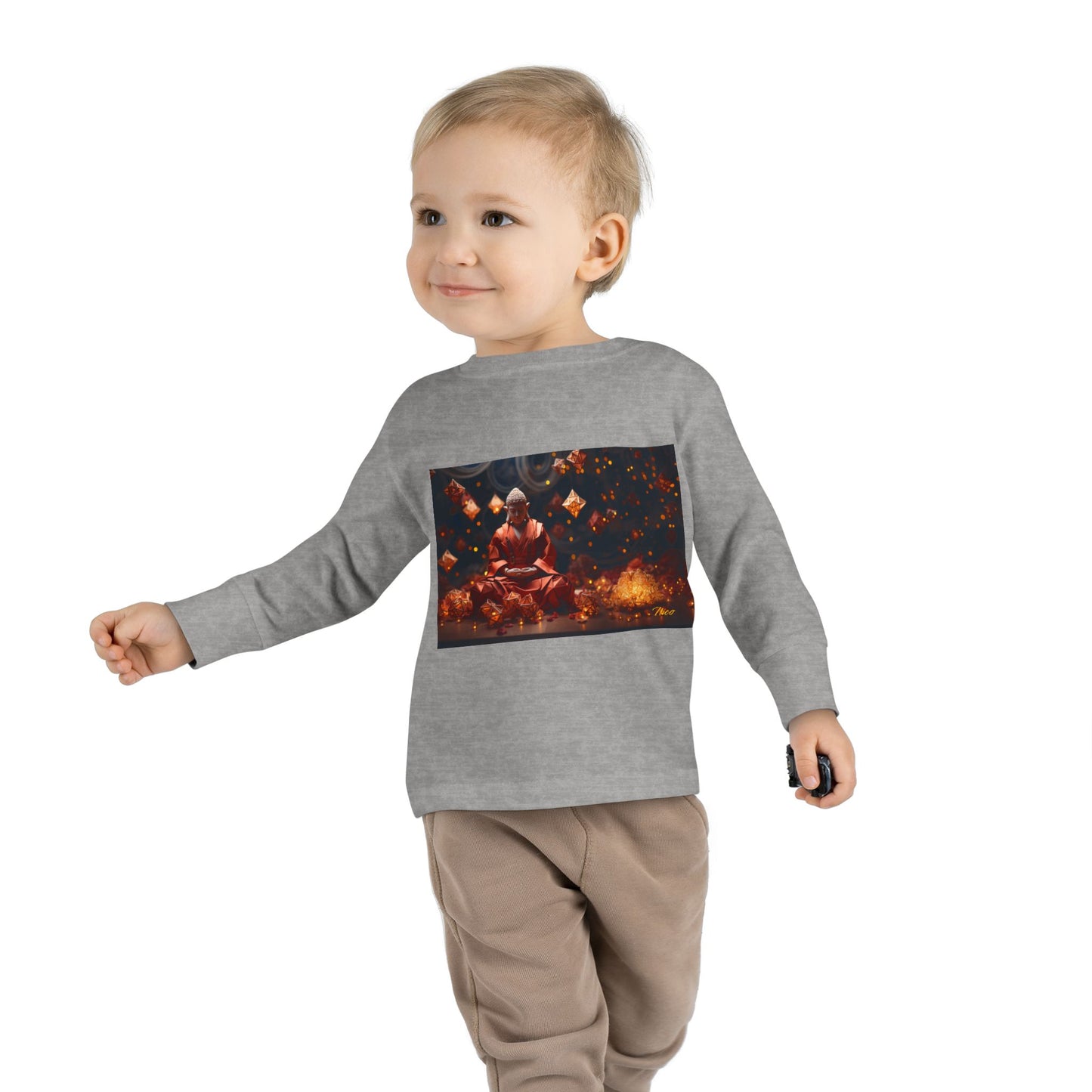 Ascending Buddha Series Print #7 Toddler Long Sleeve Tee