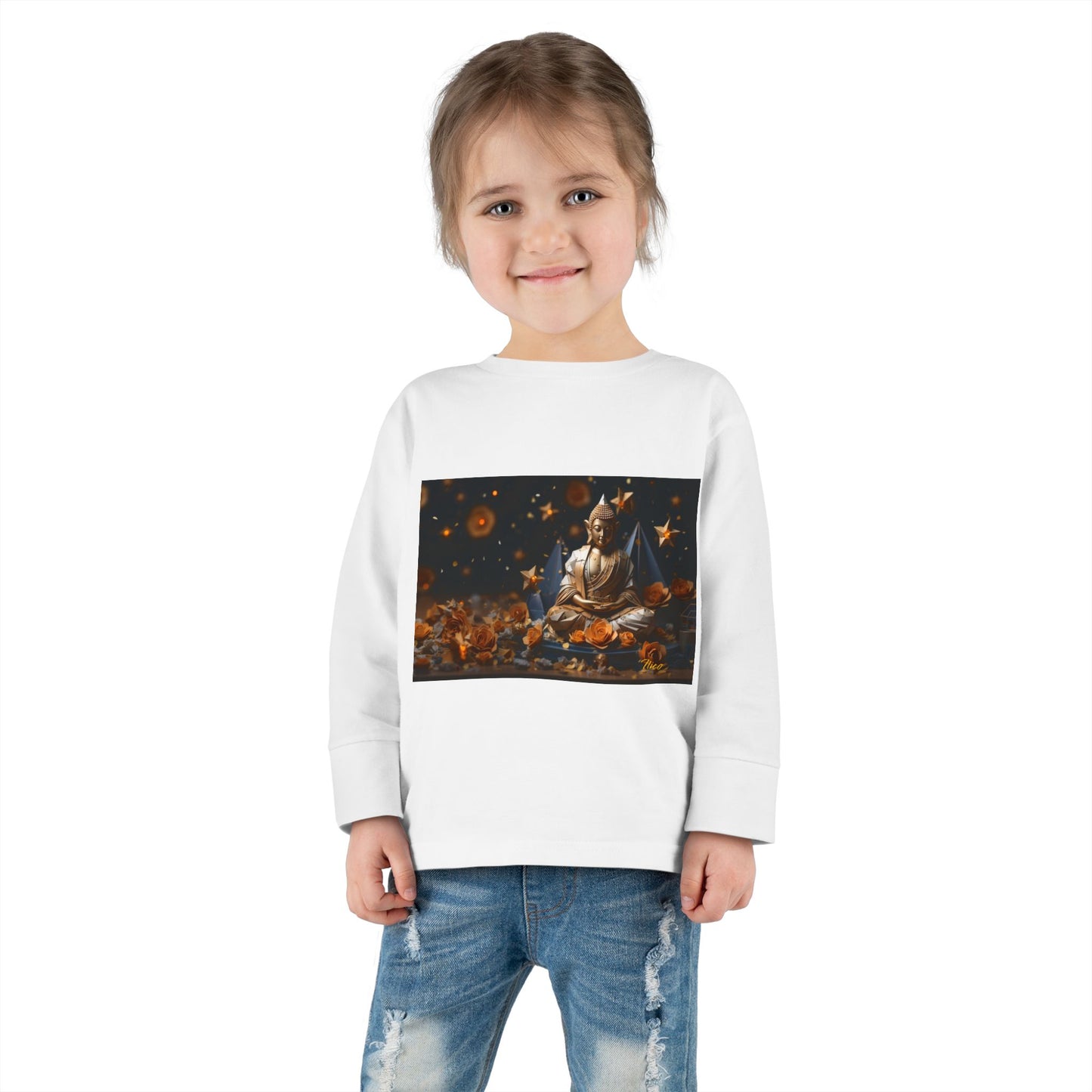 Ascending Buddha Series Print #5 Toddler Long Sleeve Tee