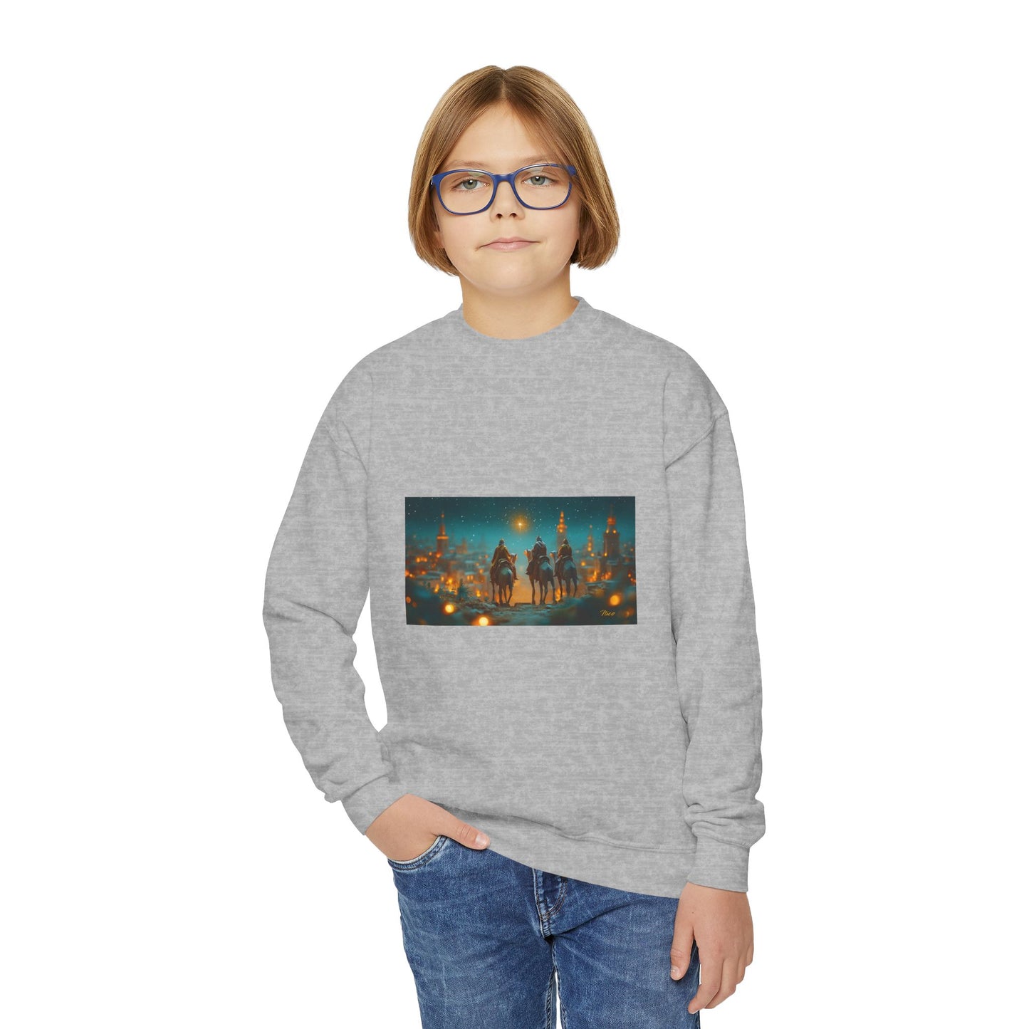 Chirstmas 2024 Series Print #9 Youth Crewneck Sweatshirt