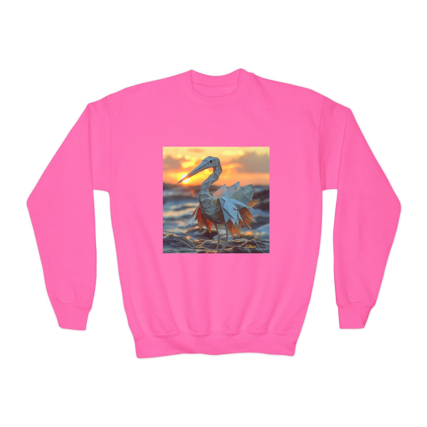 By The Seaside Series Print #1 Youth Crewneck Sweatshirt