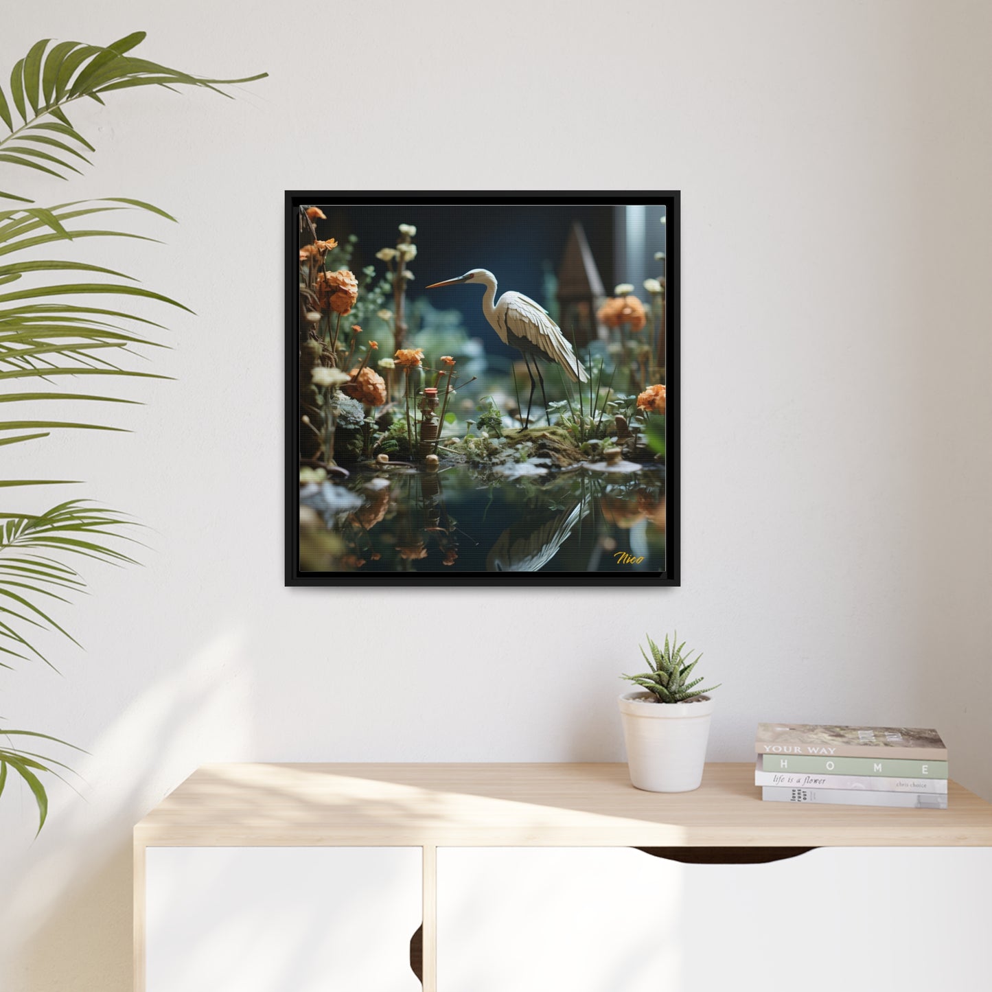 Born On A Bayou Series Print #1 - Black Framed Canvas Print