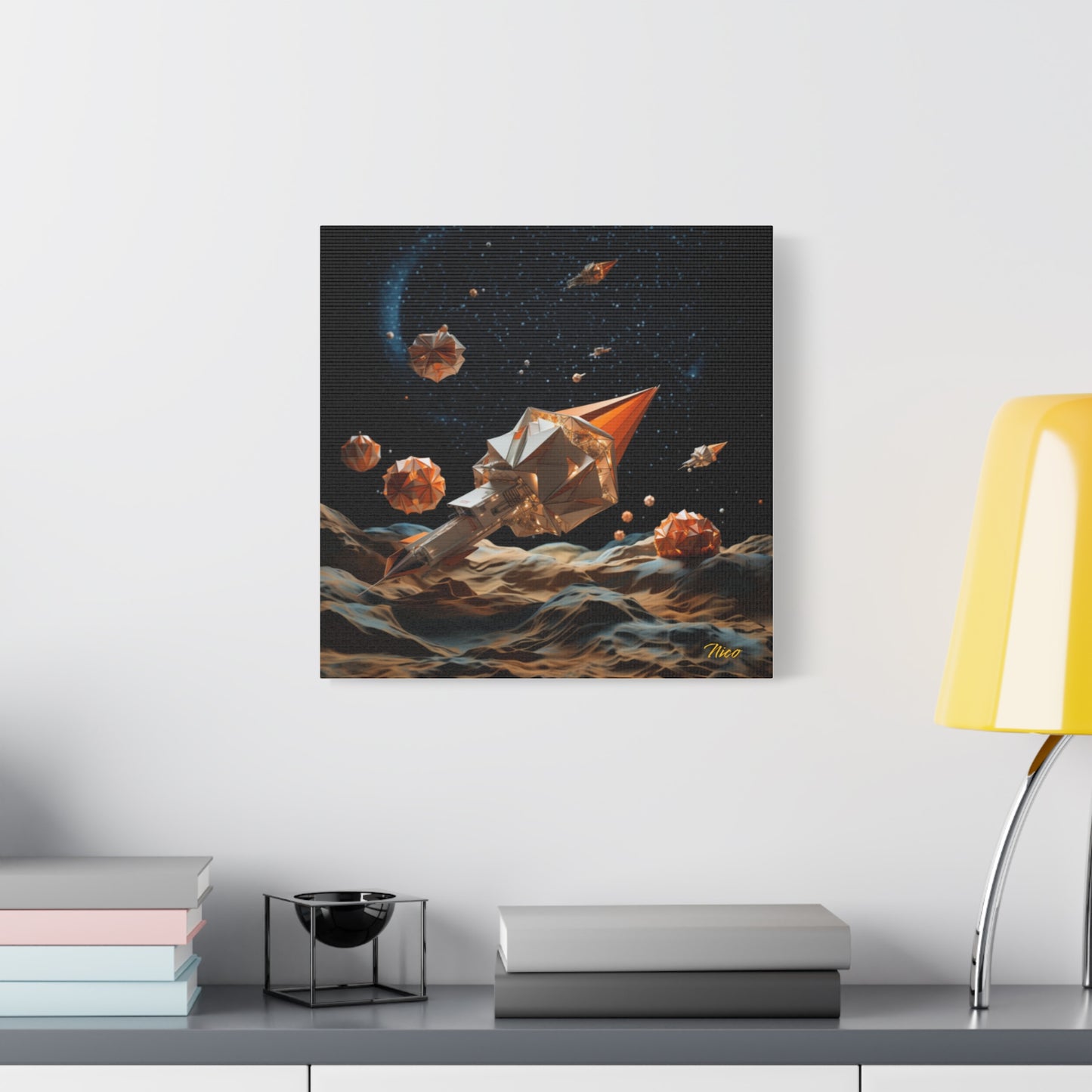 Elons' Dream Series Print #3 - Streched Matte Canvas Print, 1.25" Thick