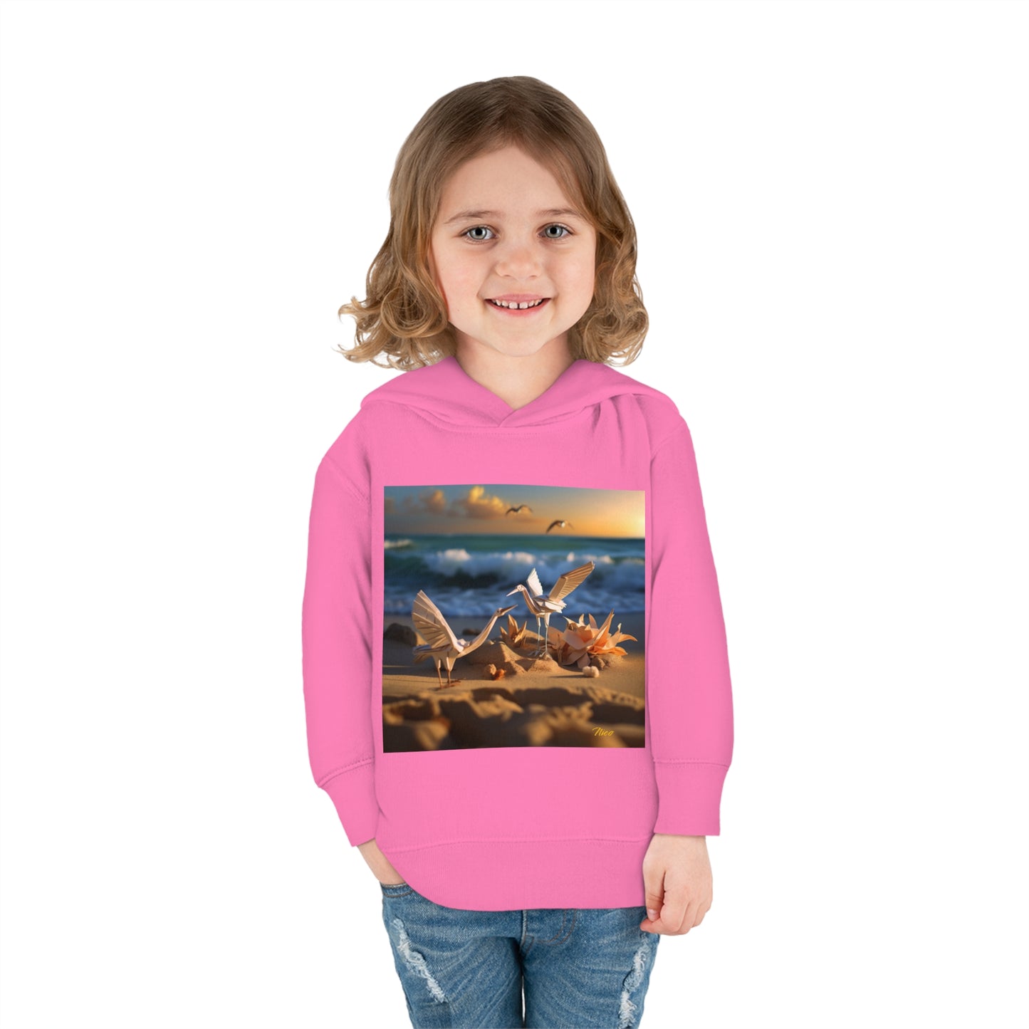 By The Seaside Series Print #3 Toddler Pullover Fleece Hoodie